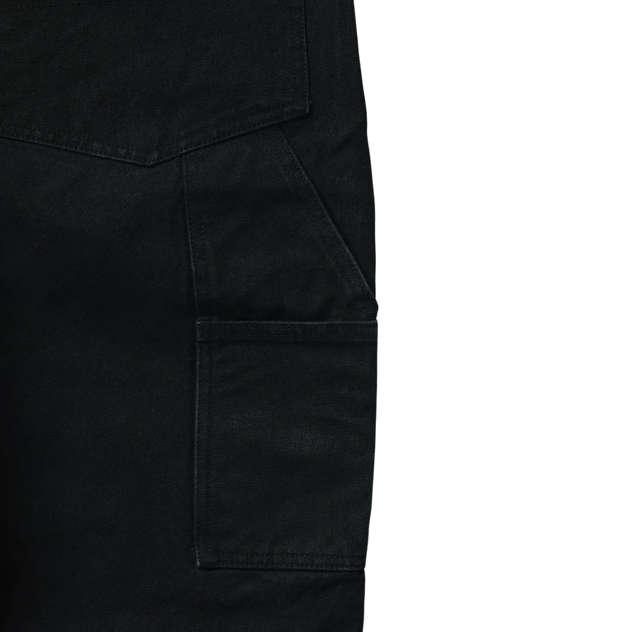 LEGS CO DOUBLE KNEE PAINTER PANTS - BLACK