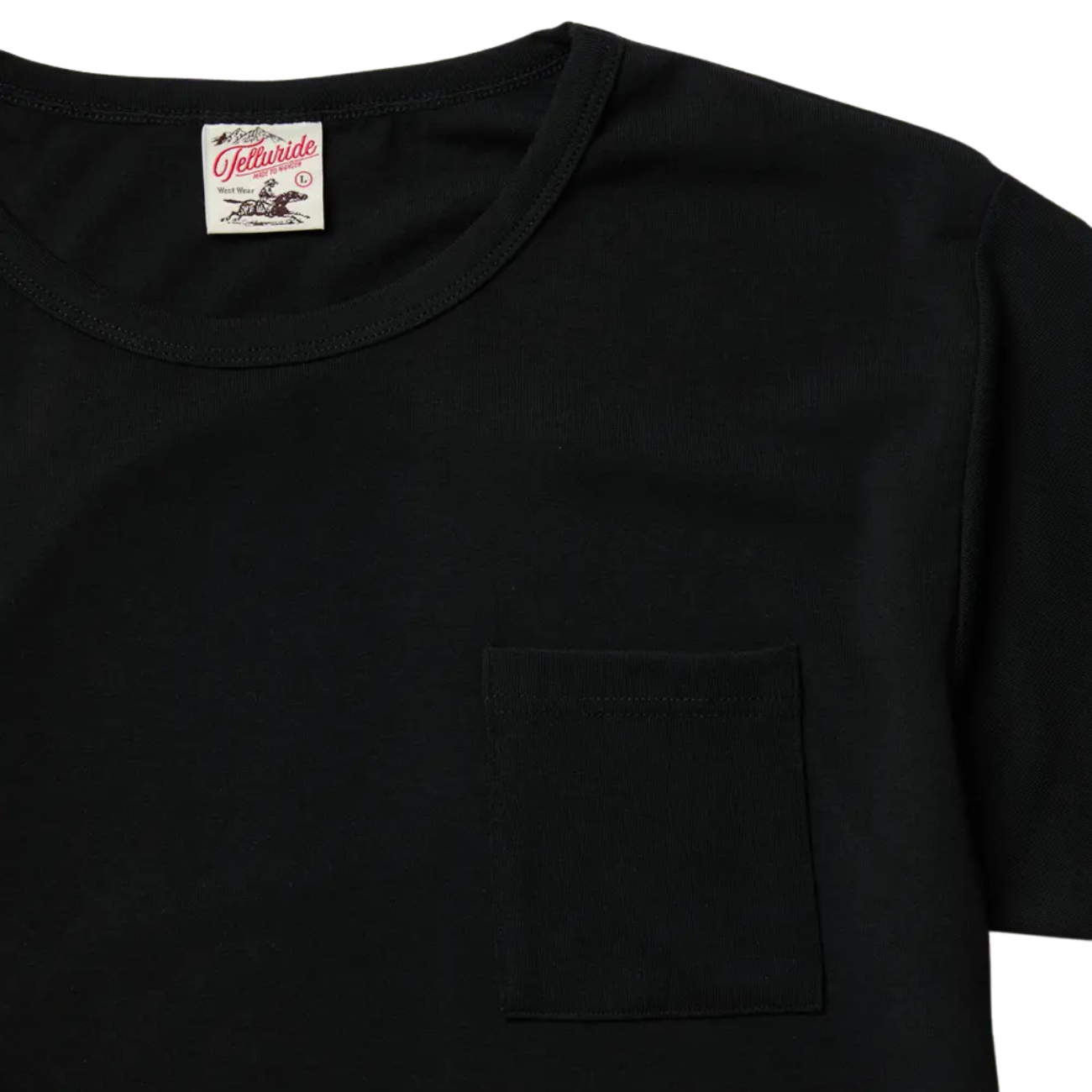 TELLURIDE SLUB POCKET T-SHIRT - BLACK