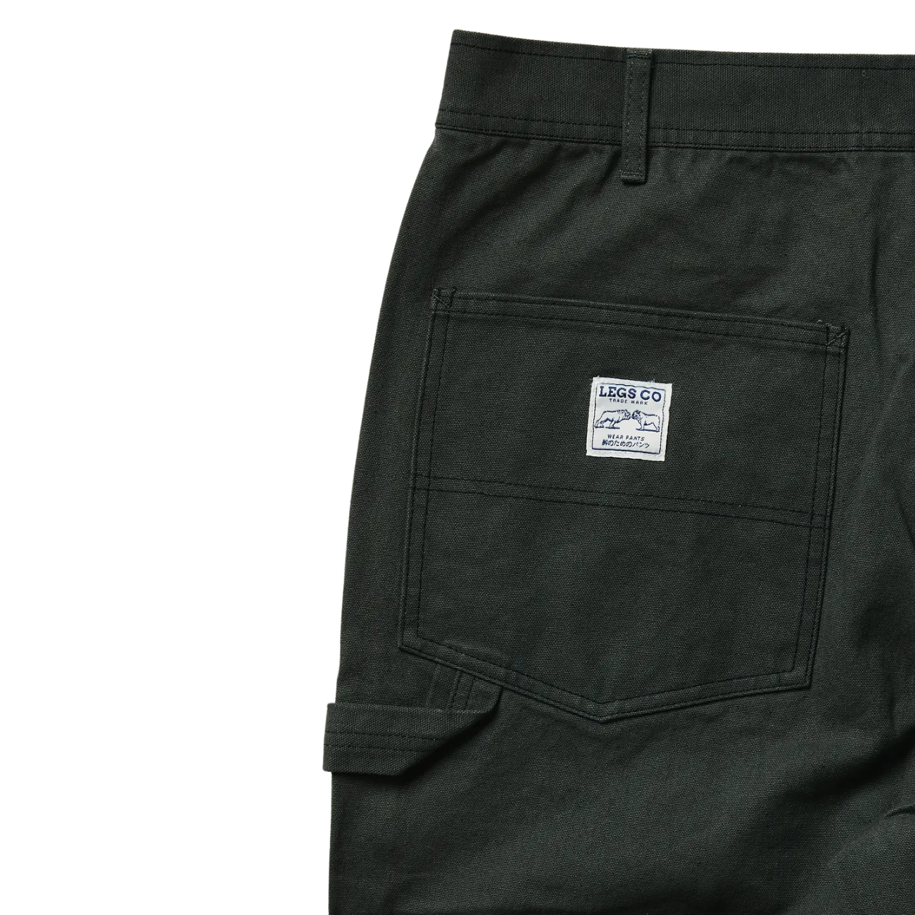 LEGS CO DOUBLE KNEE PAINTER PANTS - OLIVE