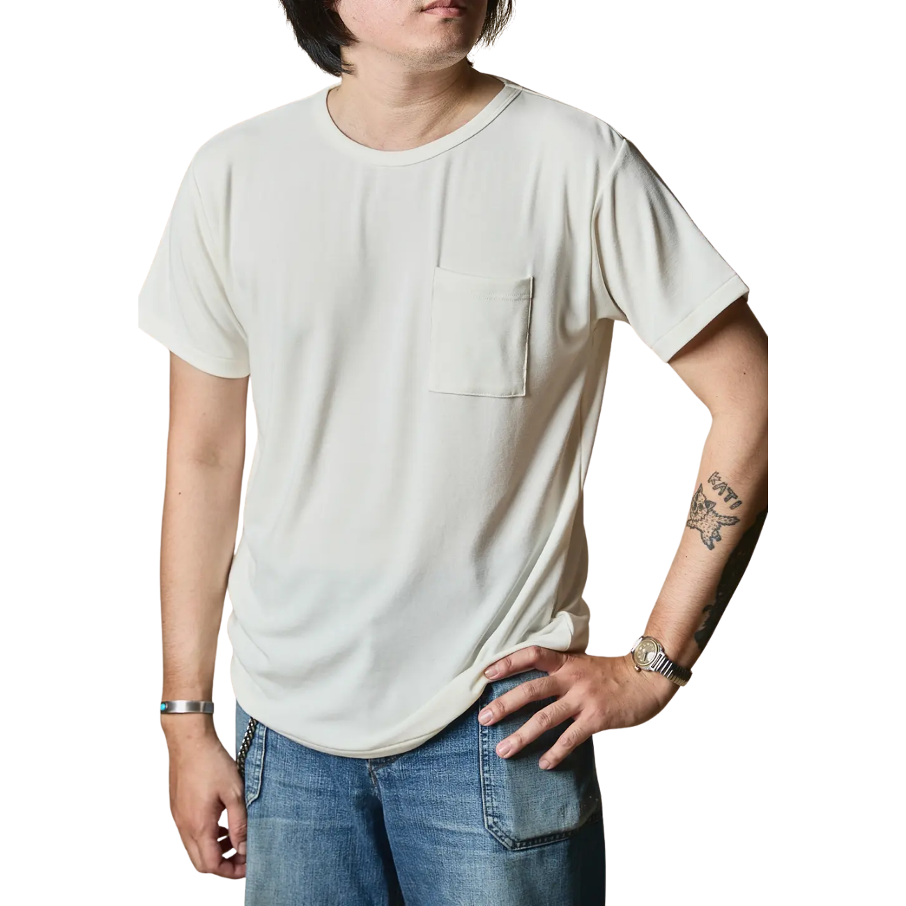 TELLURIDE POCKET T-SHIRT - OFF WHITE