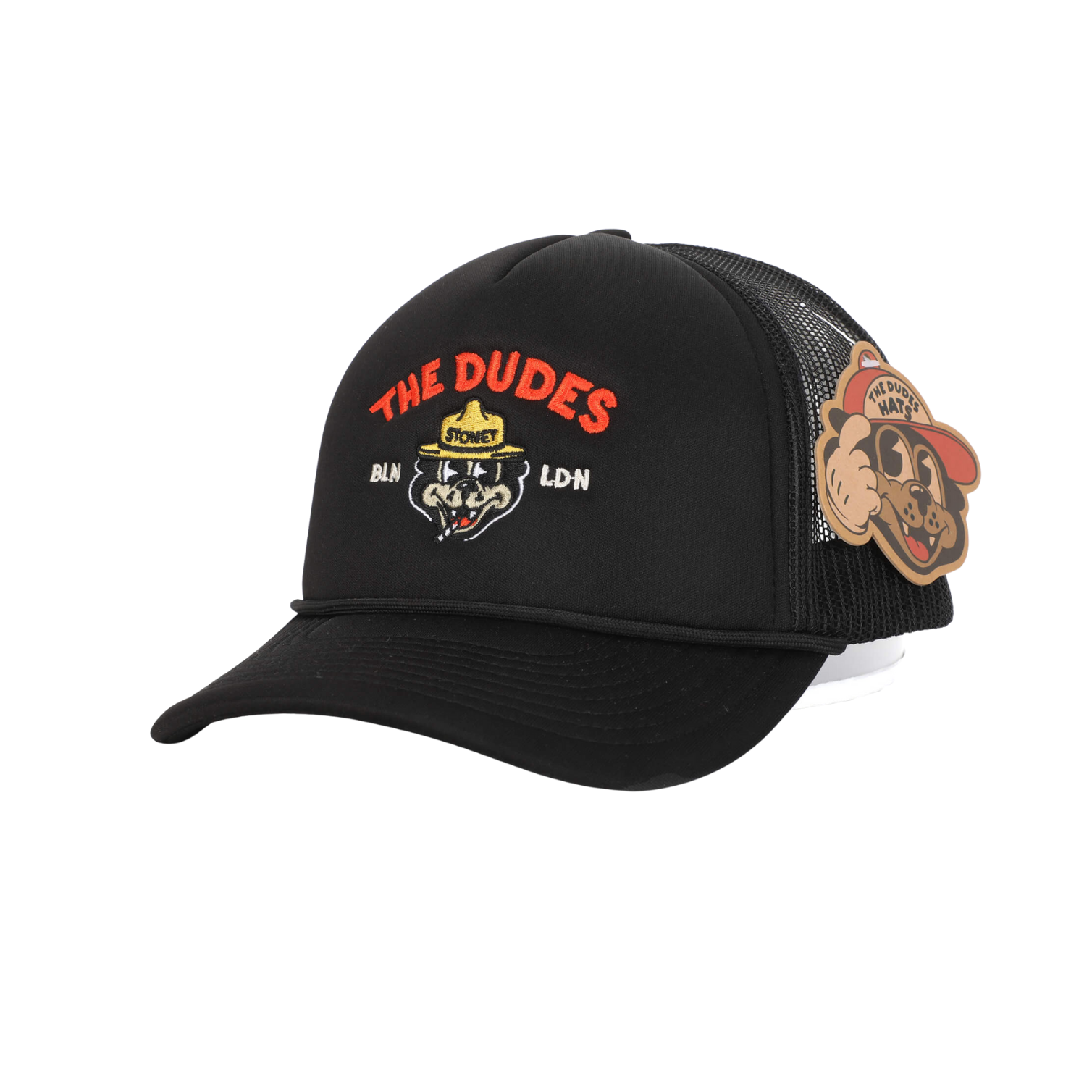 THE DUDES STONEY TRUCKER HAT - BLACK