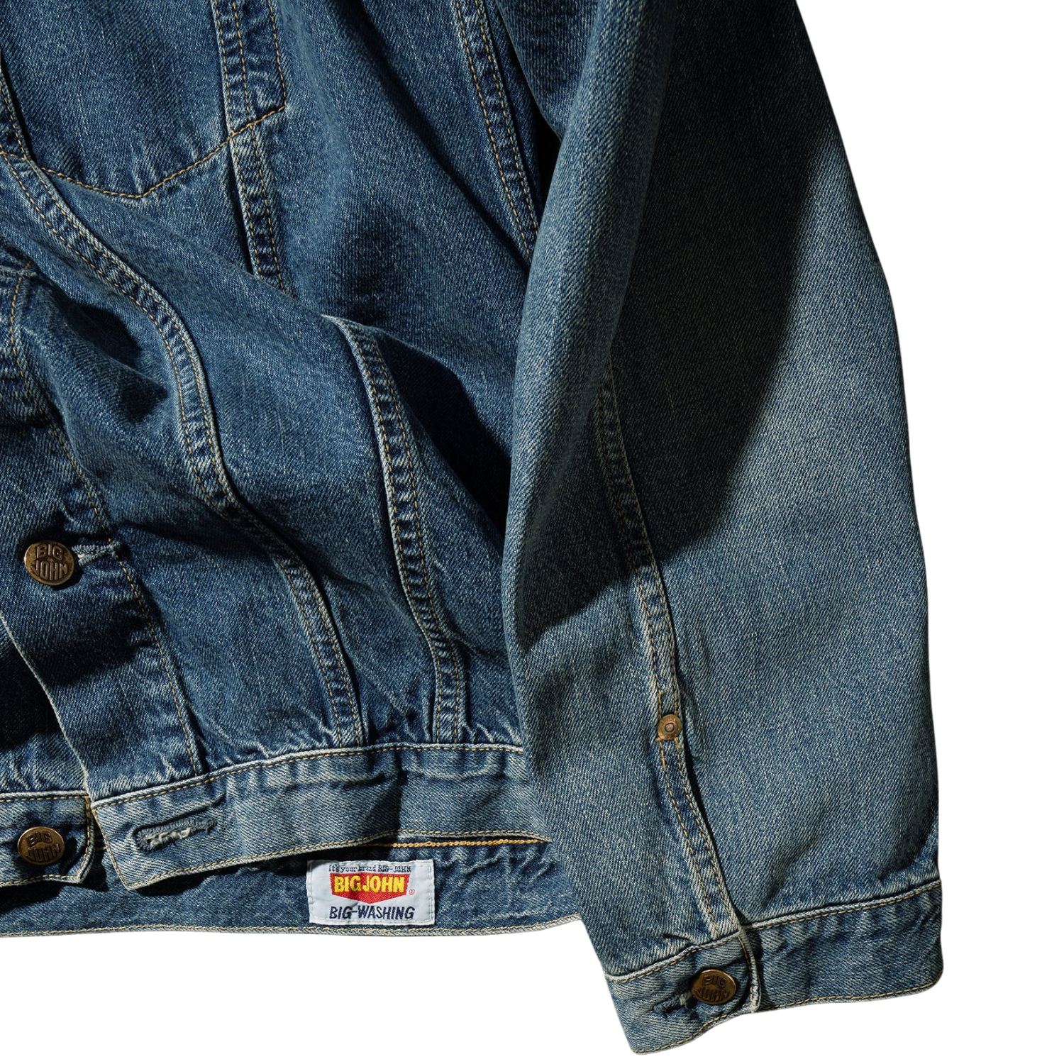 BIG JOHN M6010SL (AW) VINTAGE 60S CLASSIC TRUCKER JACKET - ANTIQUE WASH