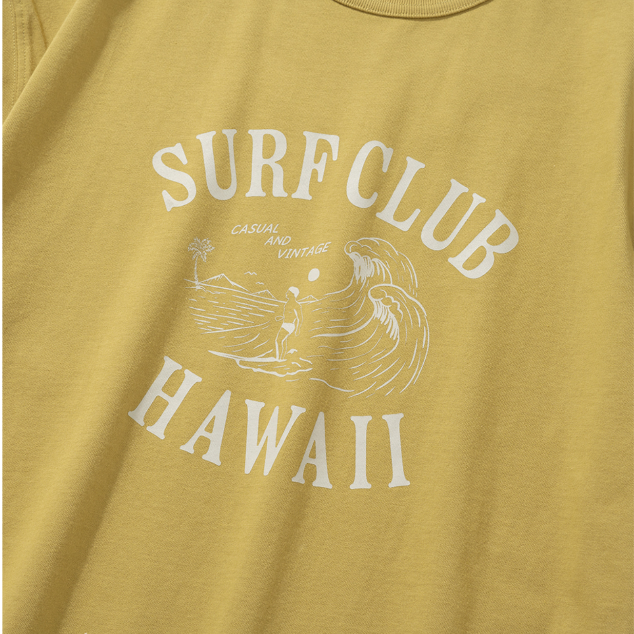 UNIFORM BRIDGE SURF CLUB S/S T-SHIRT - BUTTER GOLD