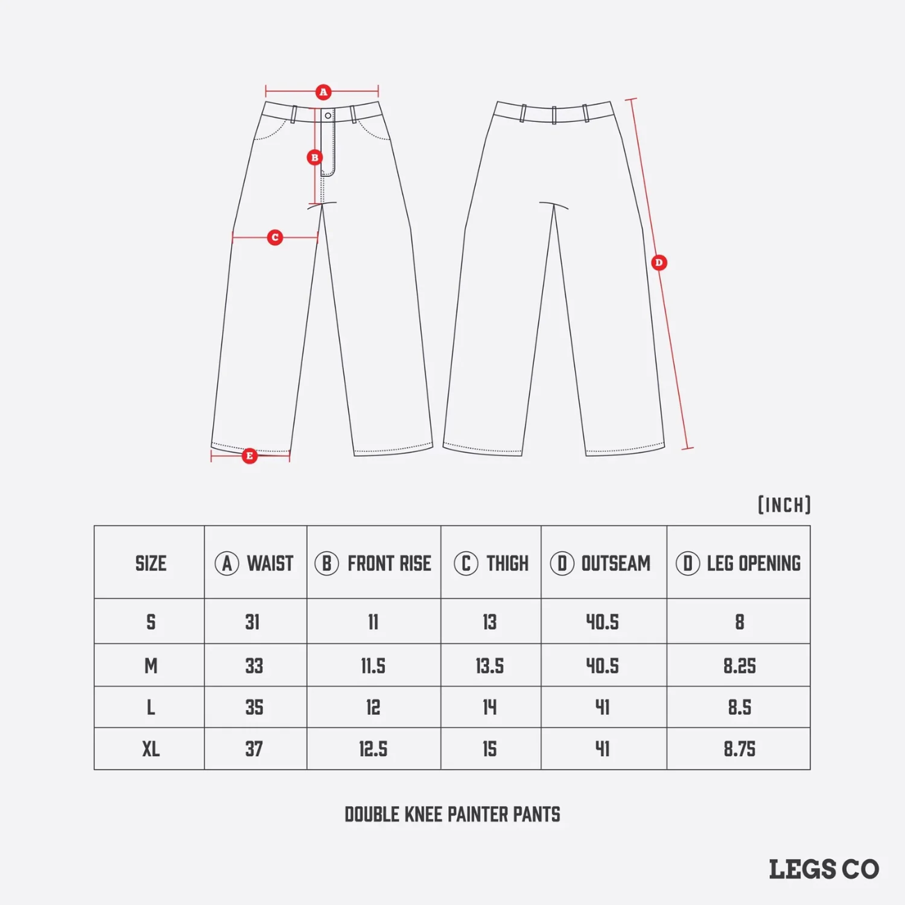 LEGS CO DOUBLE KNEE PAINTER PANTS - OLIVE