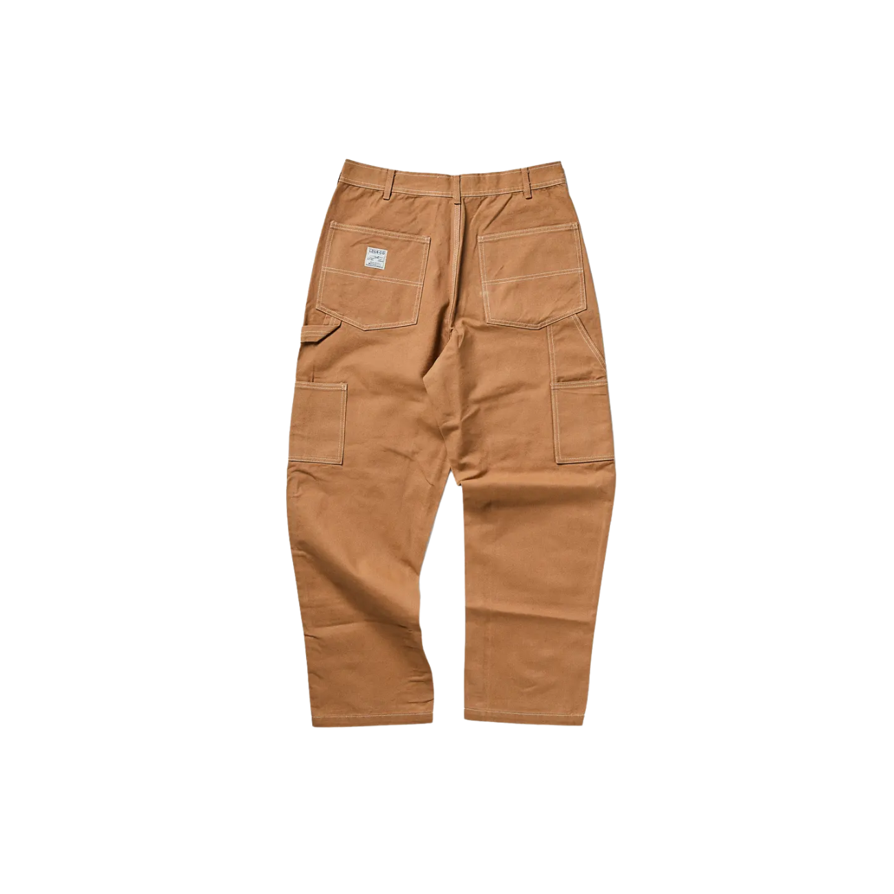LEGS CO DOUBLE KNEE PAINTER PANTS - CAMEL
