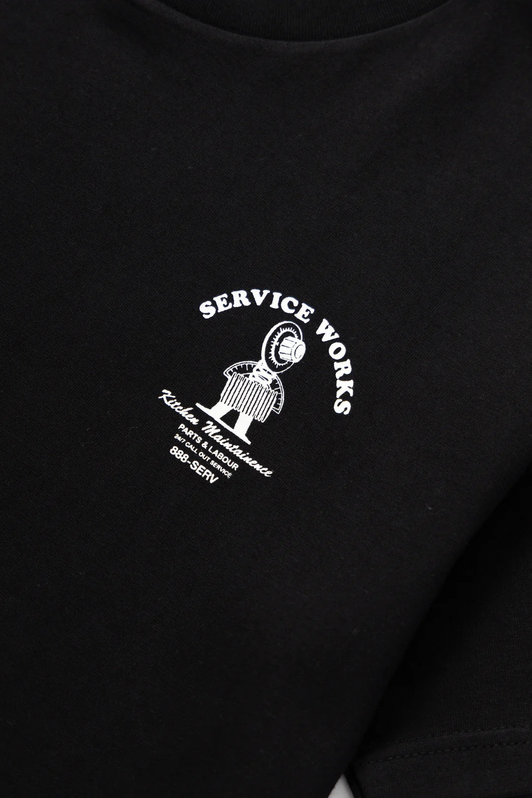 SERVICE WORKS	MAINTENANCE TEE - BLACK