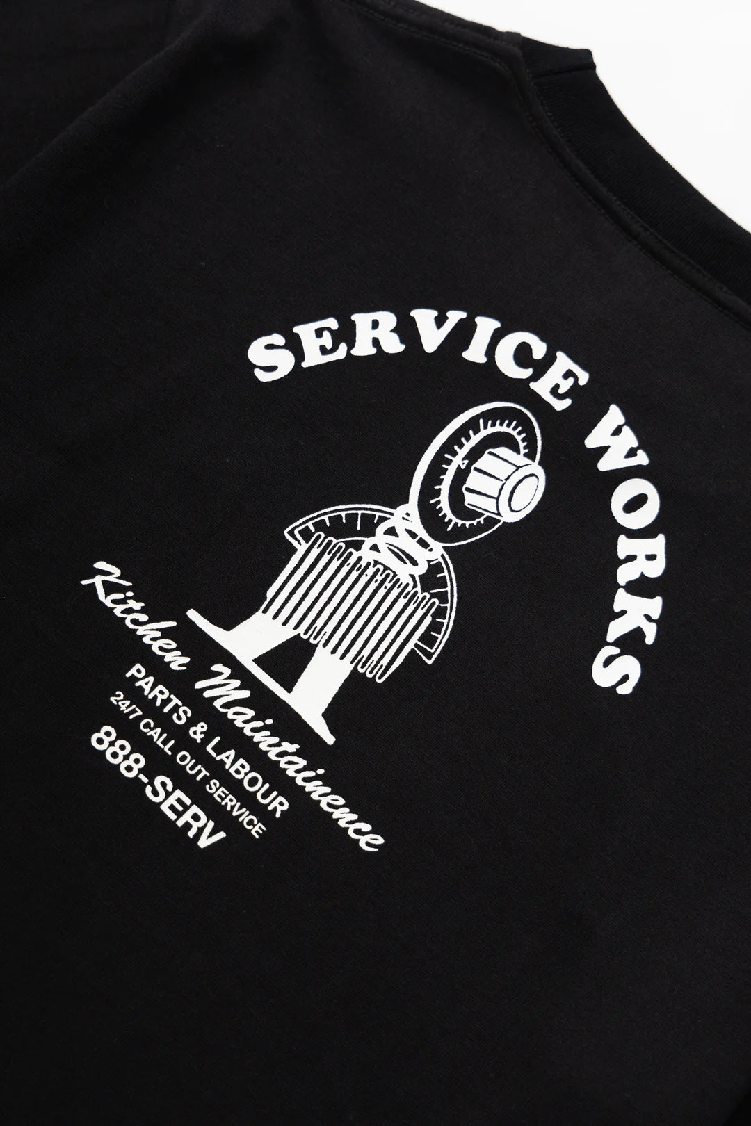 SERVICE WORKS	MAINTENANCE TEE - BLACK