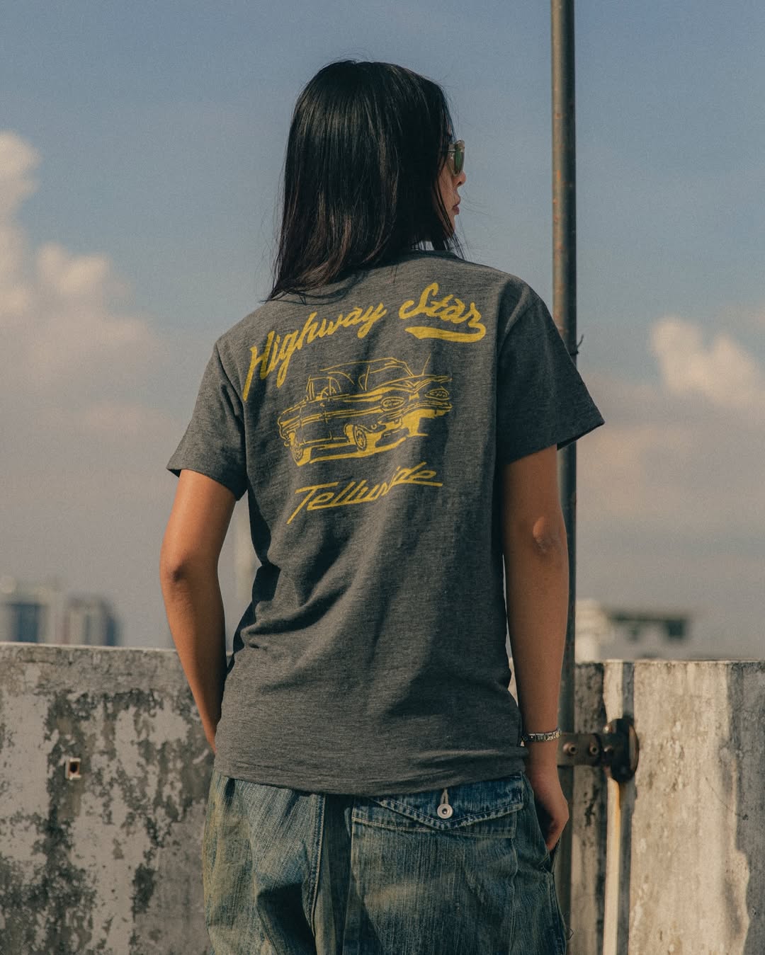 TELLURIDE HIGHWAY STAR TEE - GREY