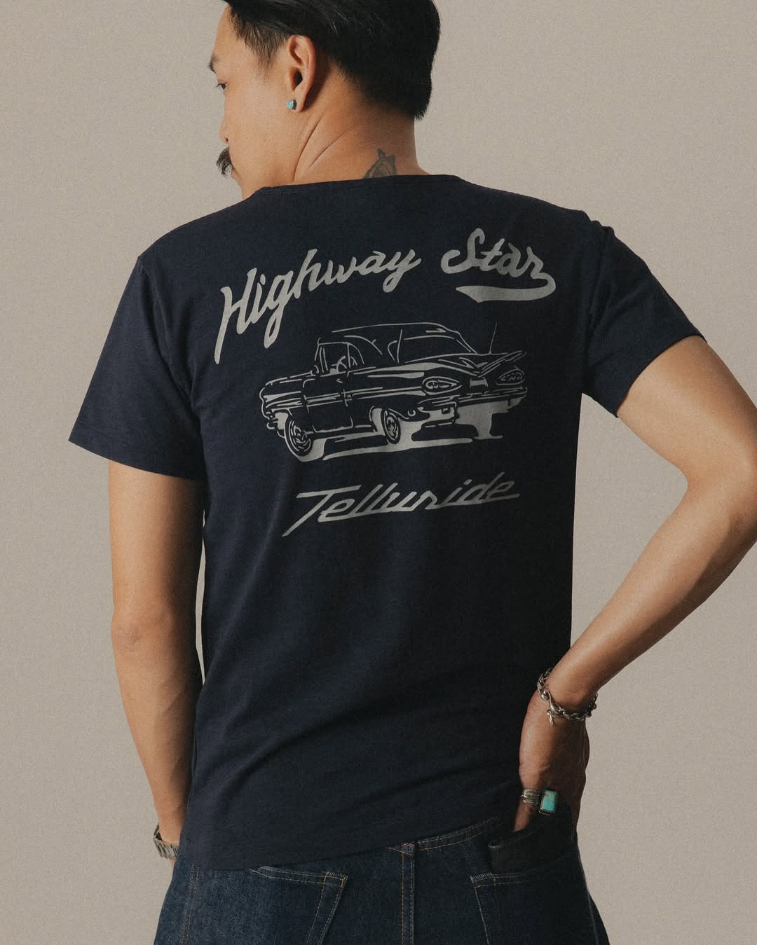 TELLURIDE HIGHWAY STAR TEE - NAVY