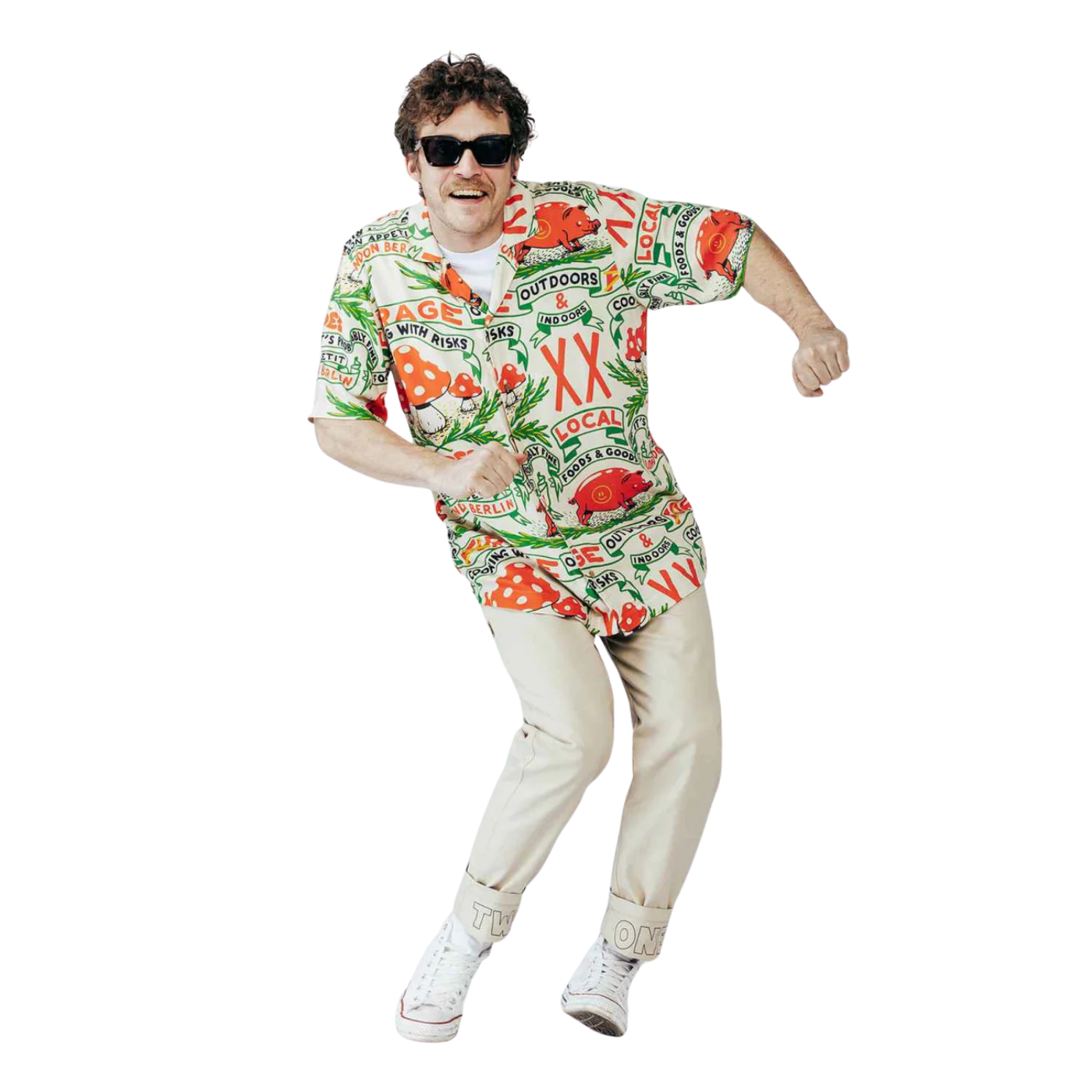 THE DUDES - COOKING WITH RISKS HAWAIIAN SHIRT - MULTICOLOR