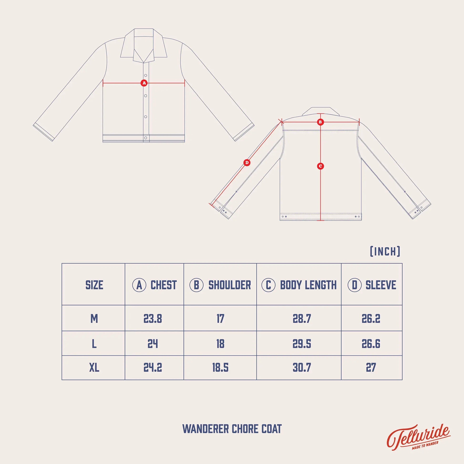 TELLURIDE WANDERER CHORE COAT - FOREST