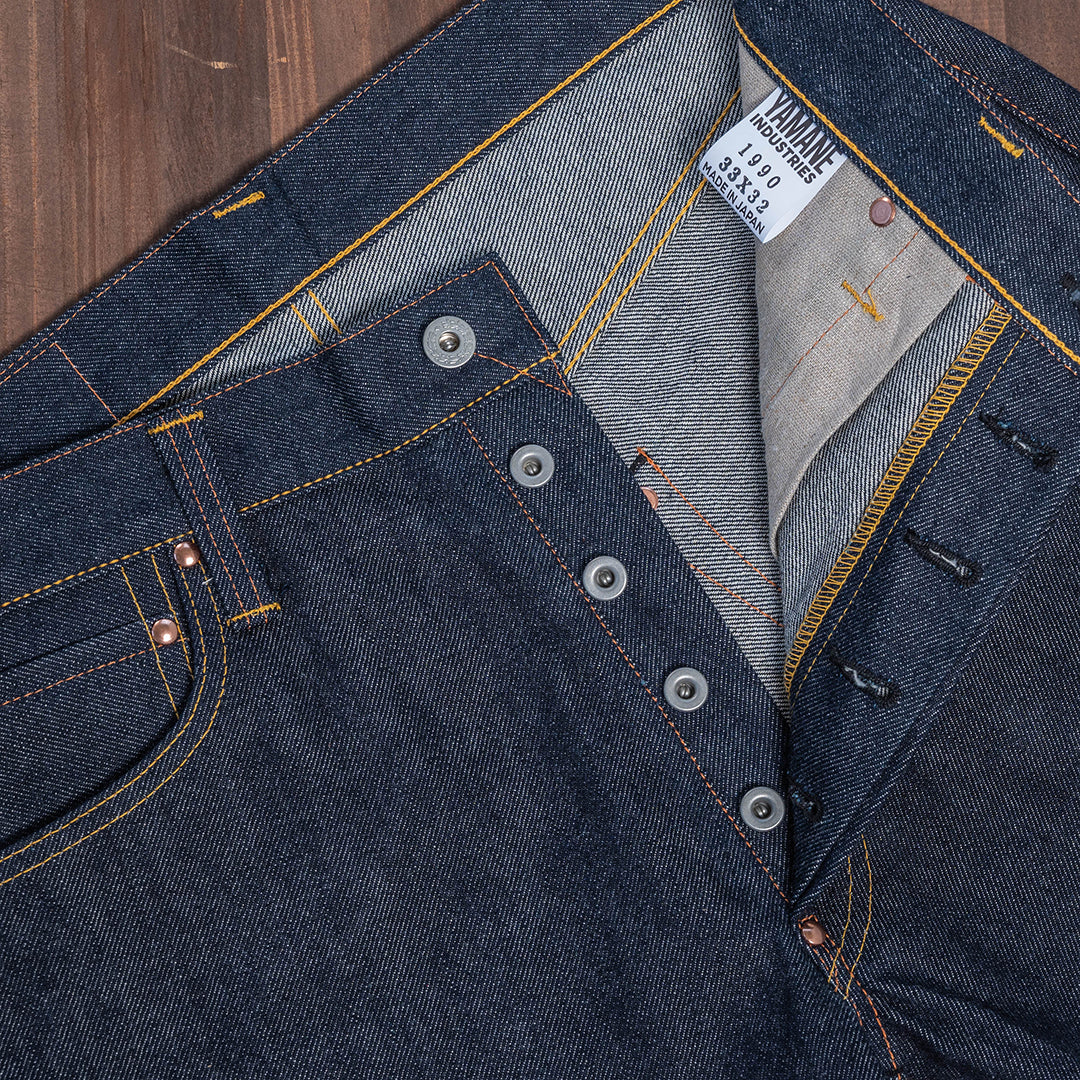 YAMANE INDUSTRIES LOT.1990 NO.1 REGULAR STRAIGHT (W&P2) - DENIM