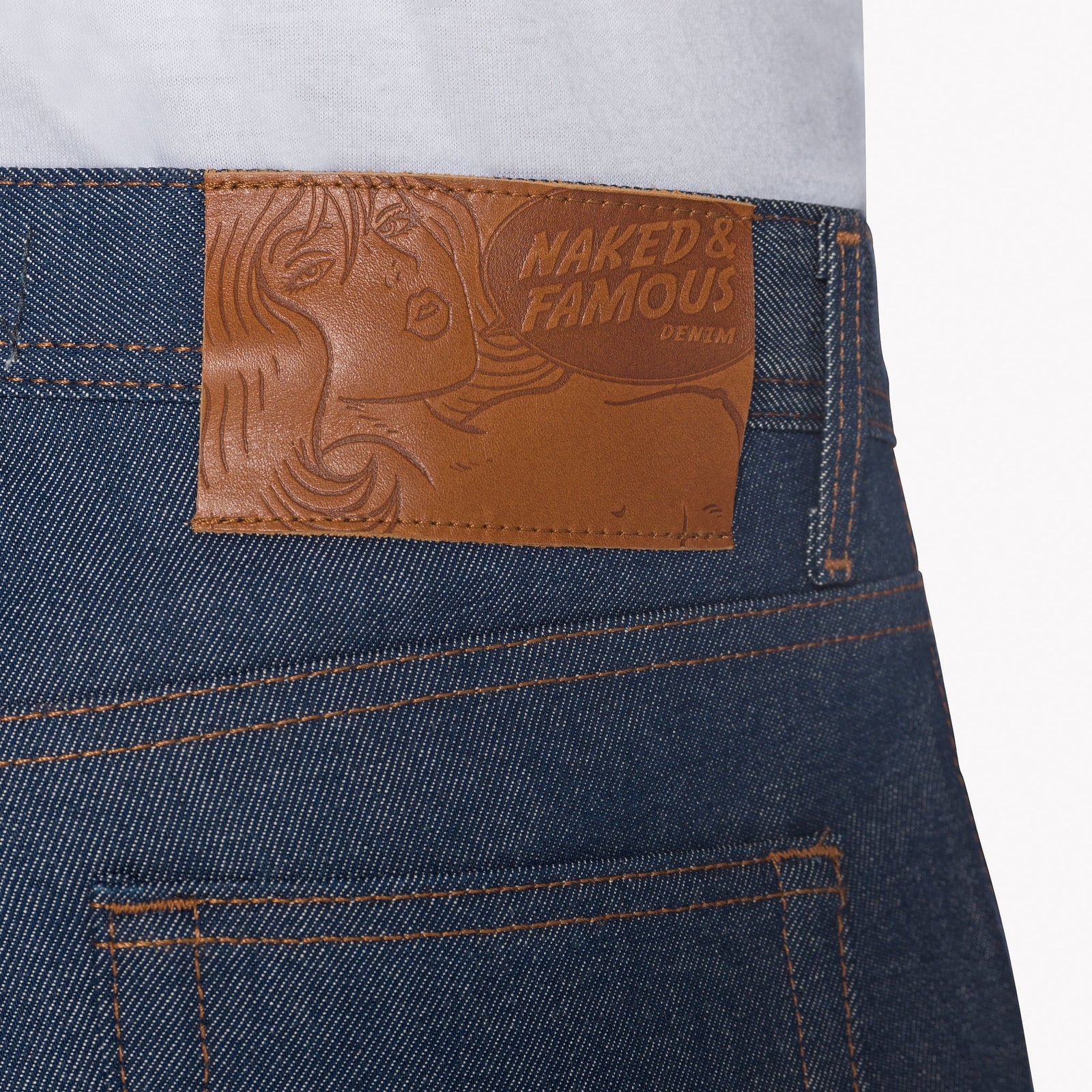 Naked & Famous Weird Guy — Natural Indigo Selvedge — view 5