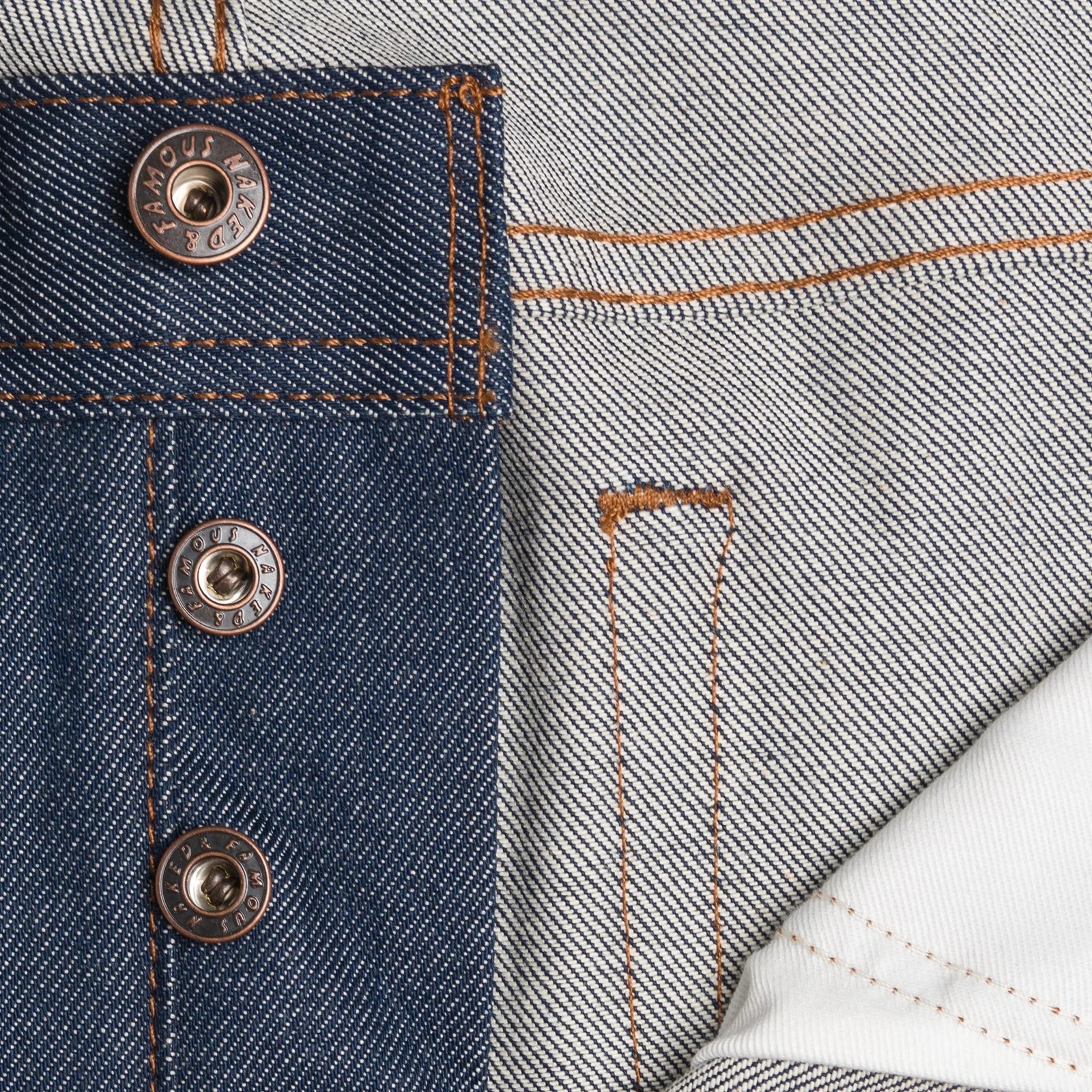 Naked & Famous Weird Guy — Natural Indigo Selvedge — view 7