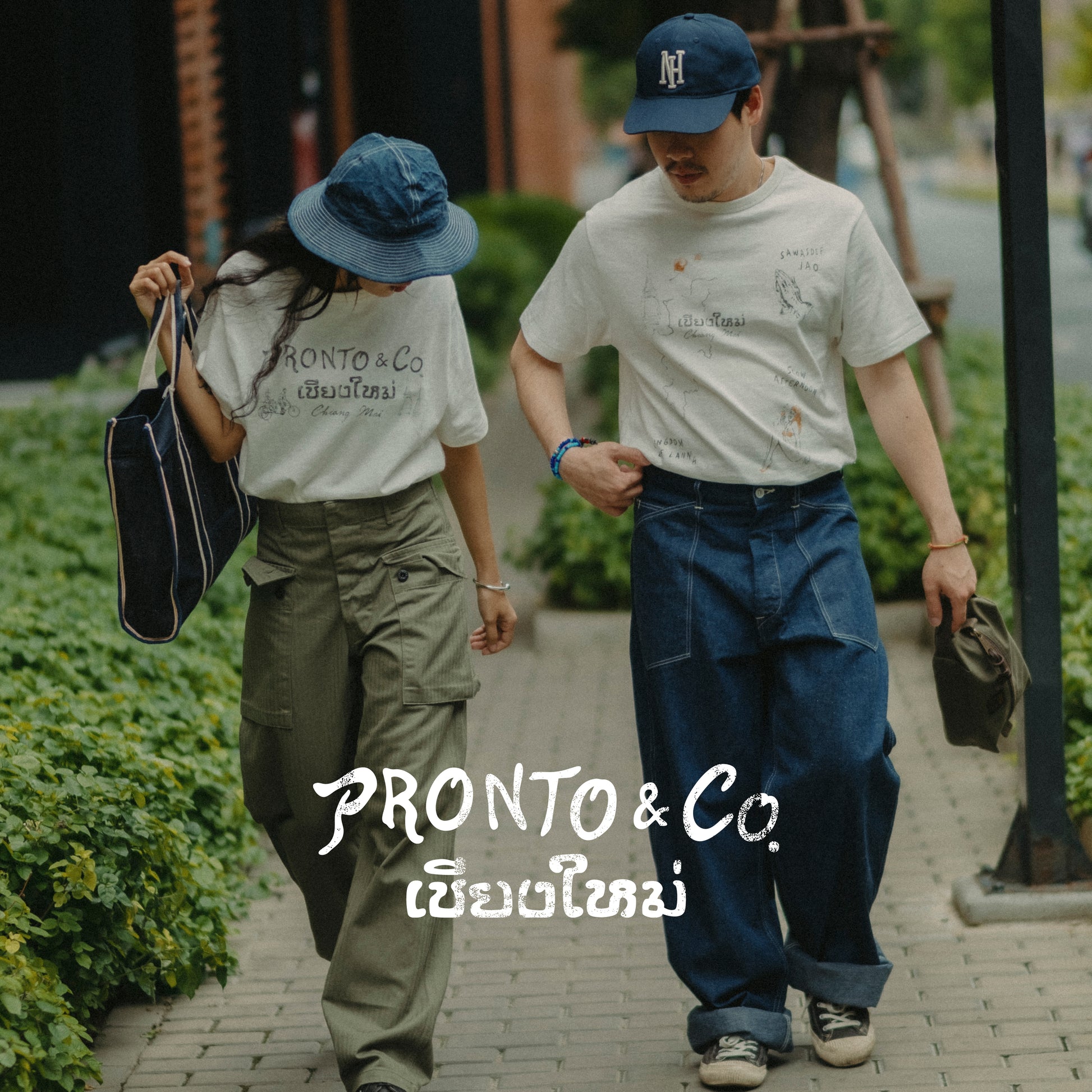 PRONTO & CO. CHIANG MAI AEW SOUVENIR TEE - WHITE