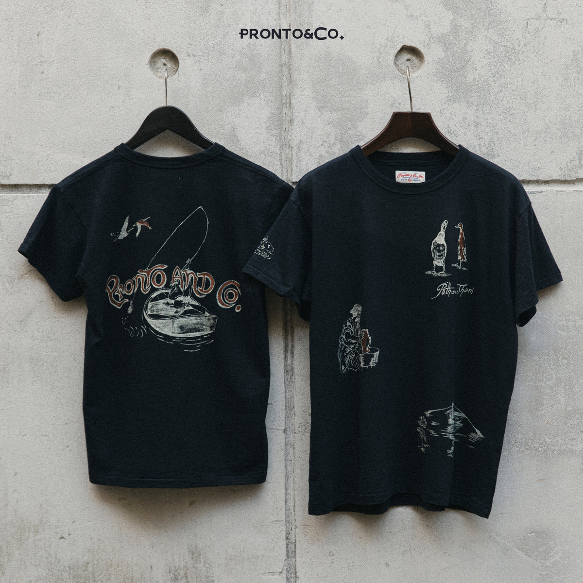 PRONTO & CO. PATHUM THANI SOUVENIR TEE - BLACK