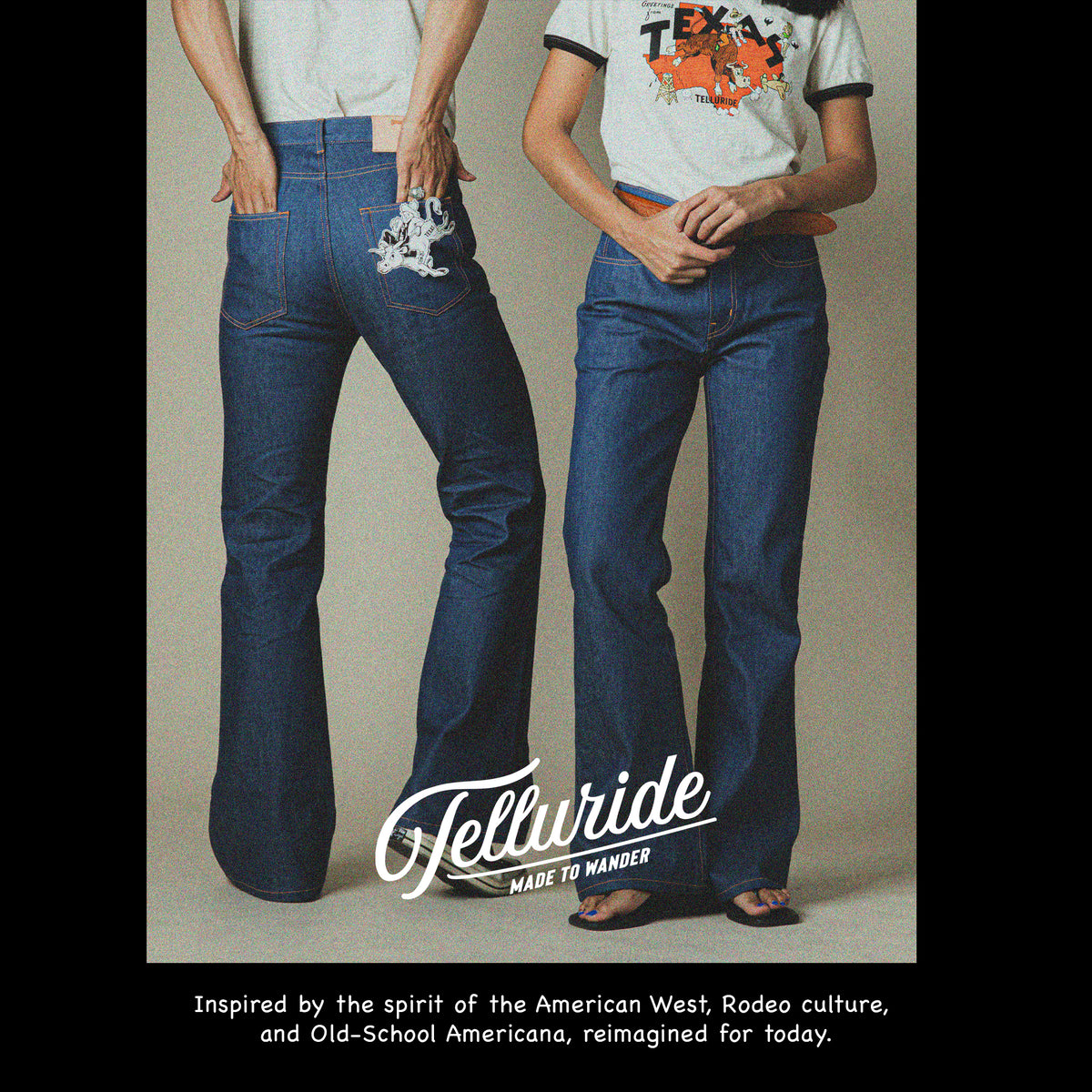 TELLURIDE BOOGIE BELL JEANS - VINTAGE INDIGO BLUE