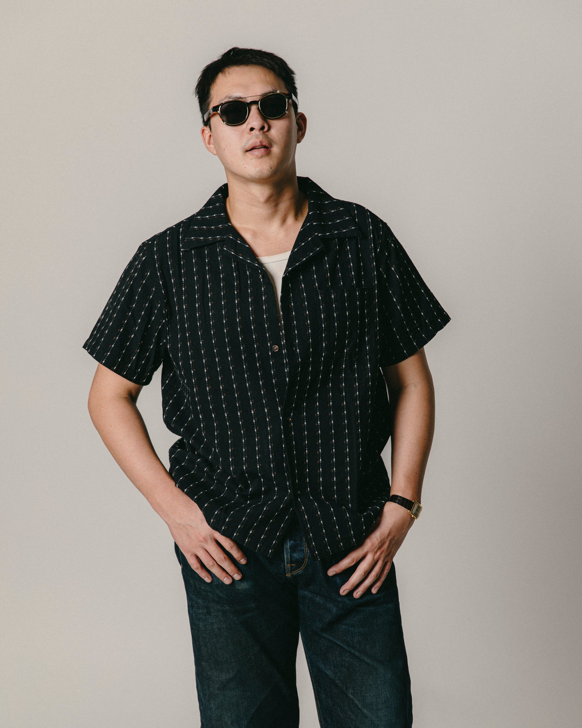 Telluride Jive Drop Dobby Shirt — Black — view 5