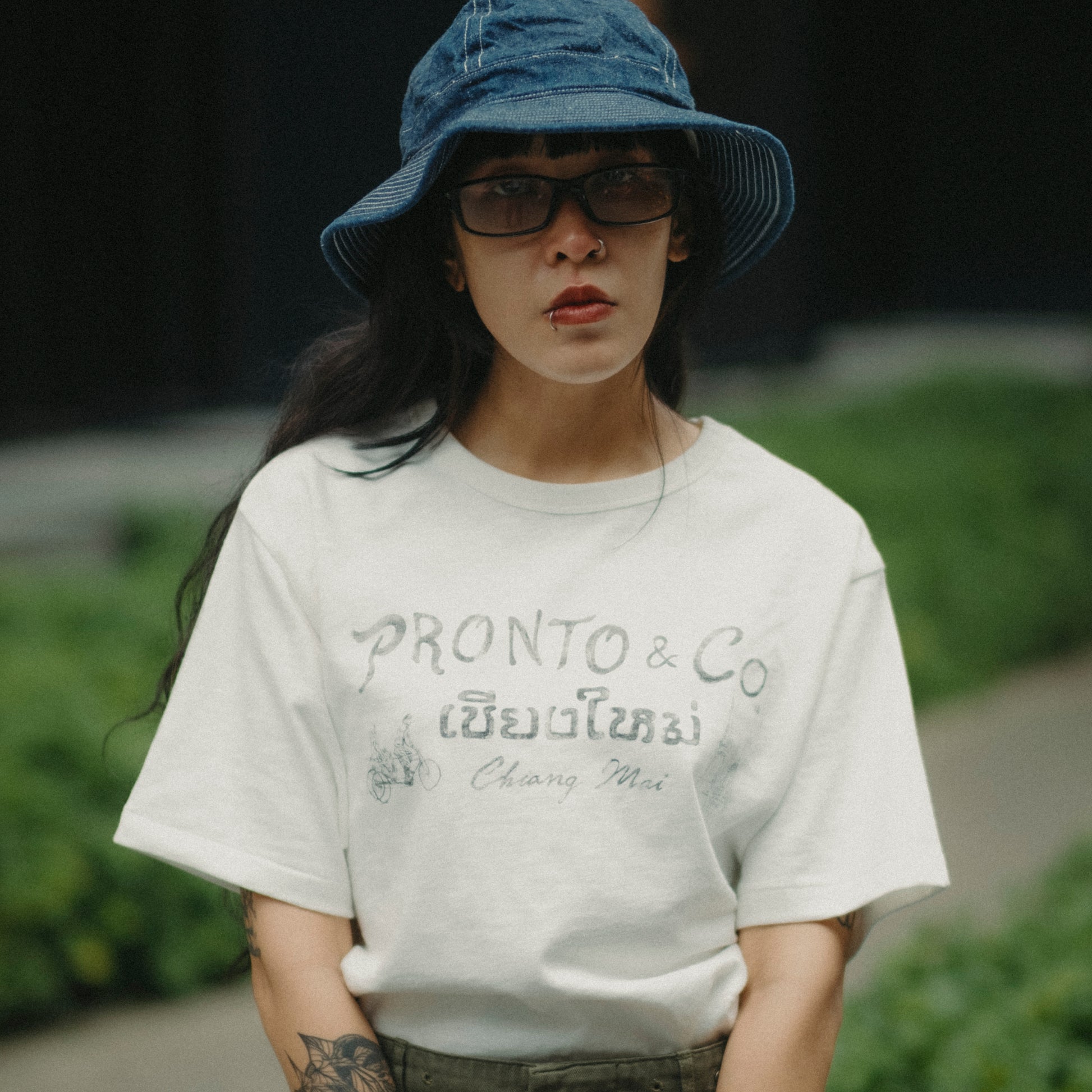 PRONTO & CO. CHIANG MAI KHAM MUEANG SOUVENIR TEE - WHITE