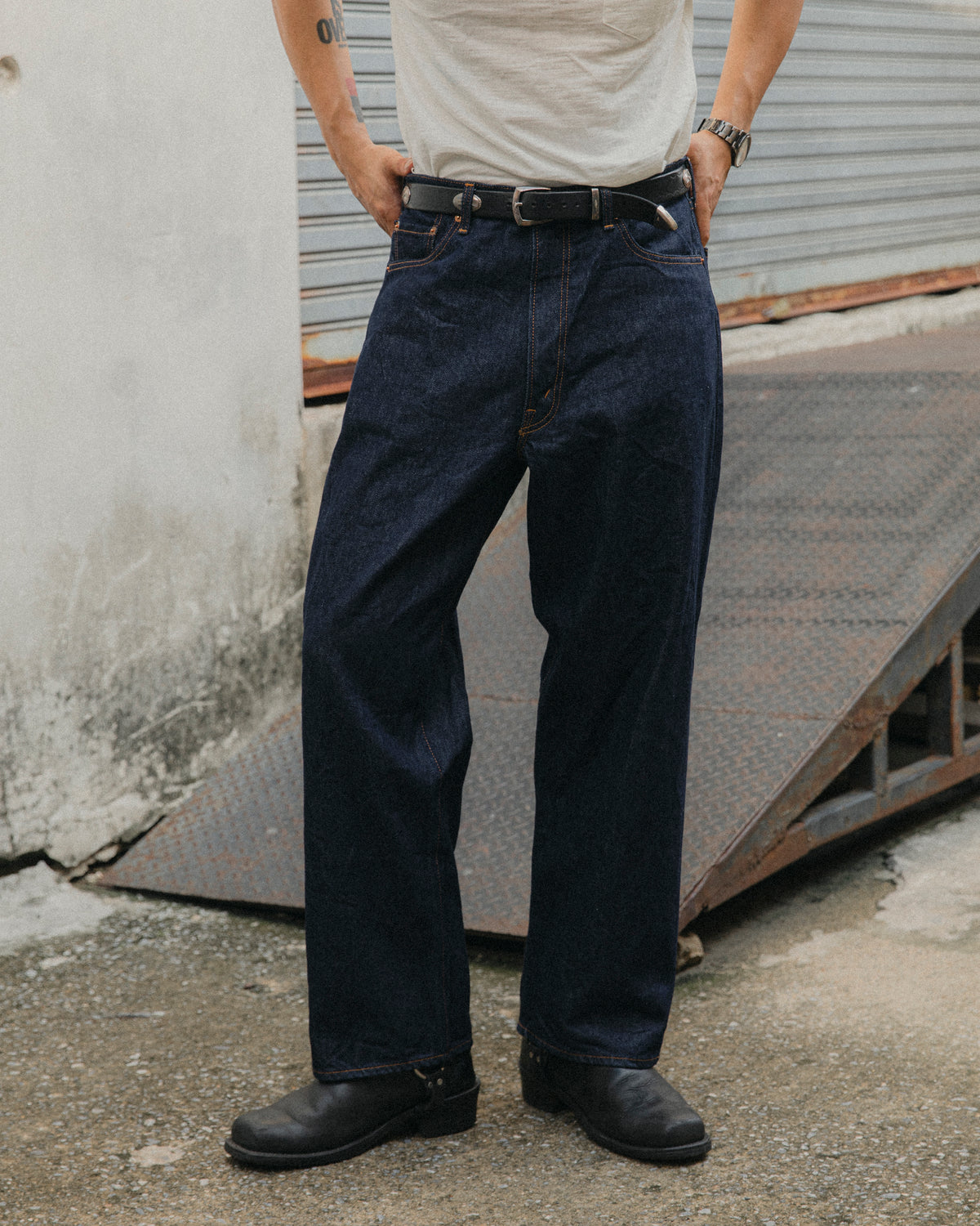 ORSLOW SUPER DAD S DENIM PANTS - ONE WASH