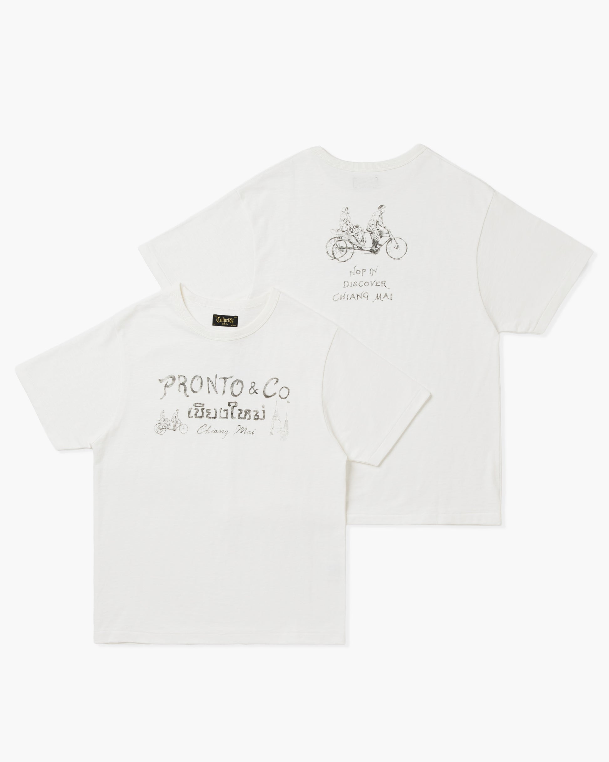 PRONTO & CO. CHIANG MAI KHAM MUEANG SOUVENIR TEE - WHITE