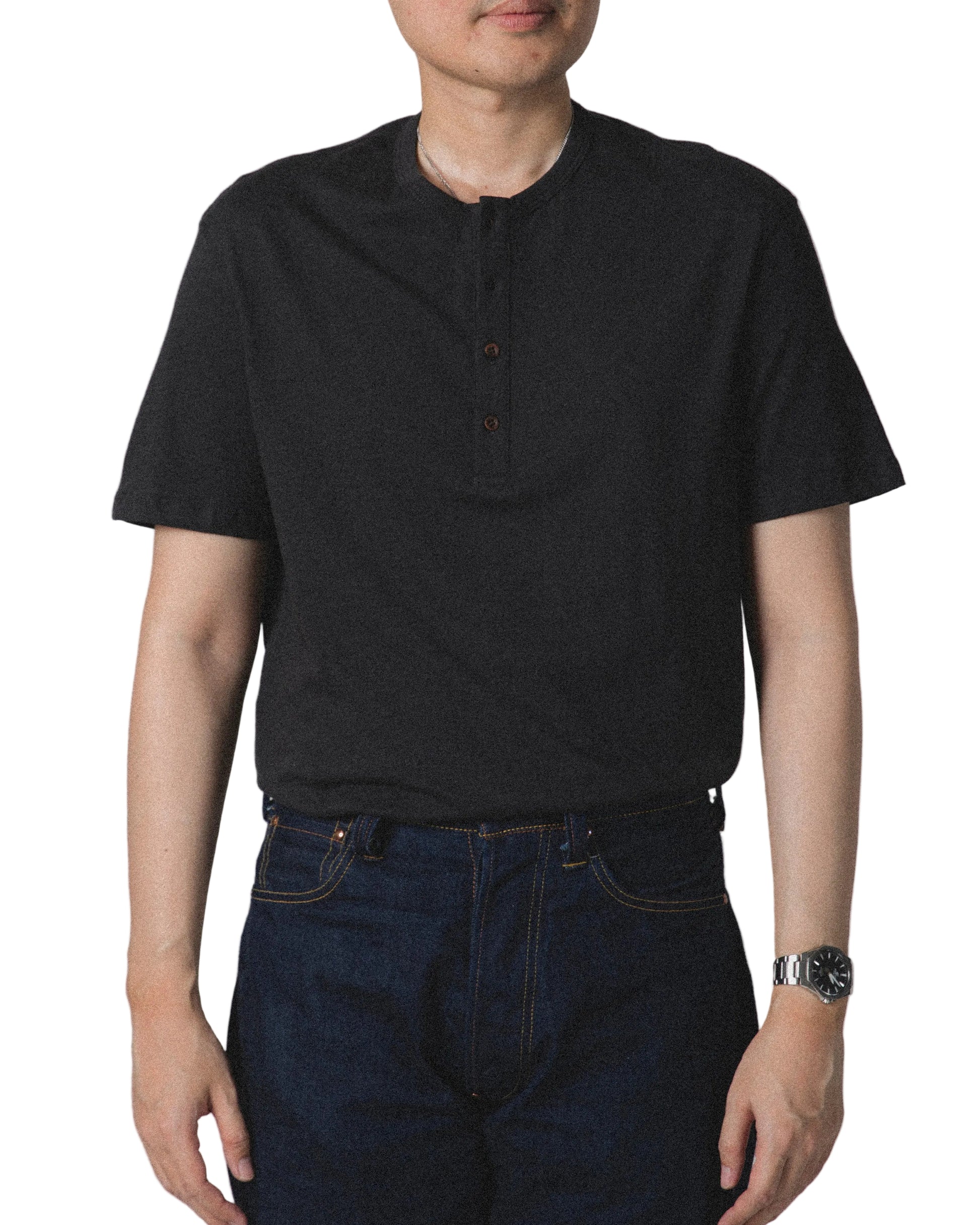 TELLURIDE RANCHERO HENLEY T-SHIRT - CROW