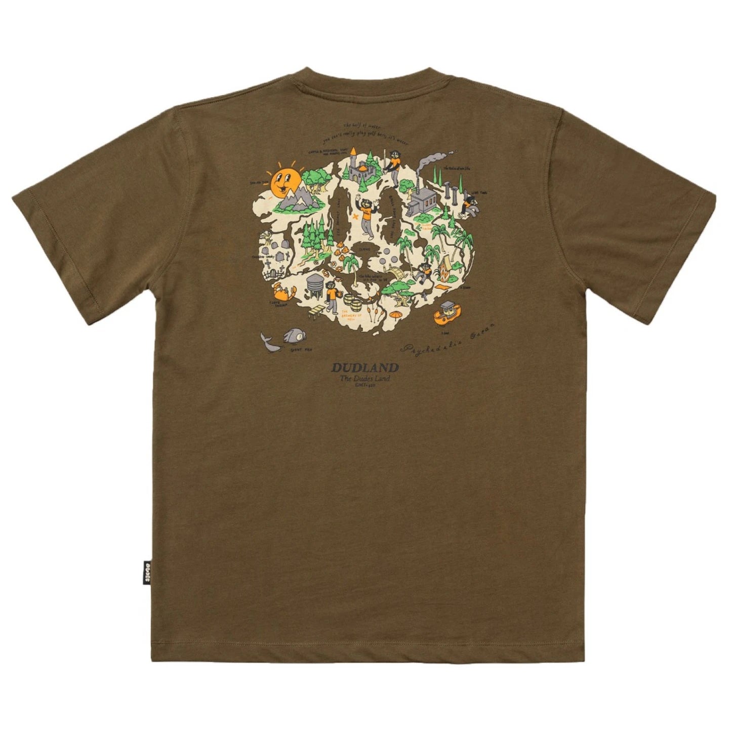 THE DUDES DUDLAND T-SHIRT - BRITISH KHAKI