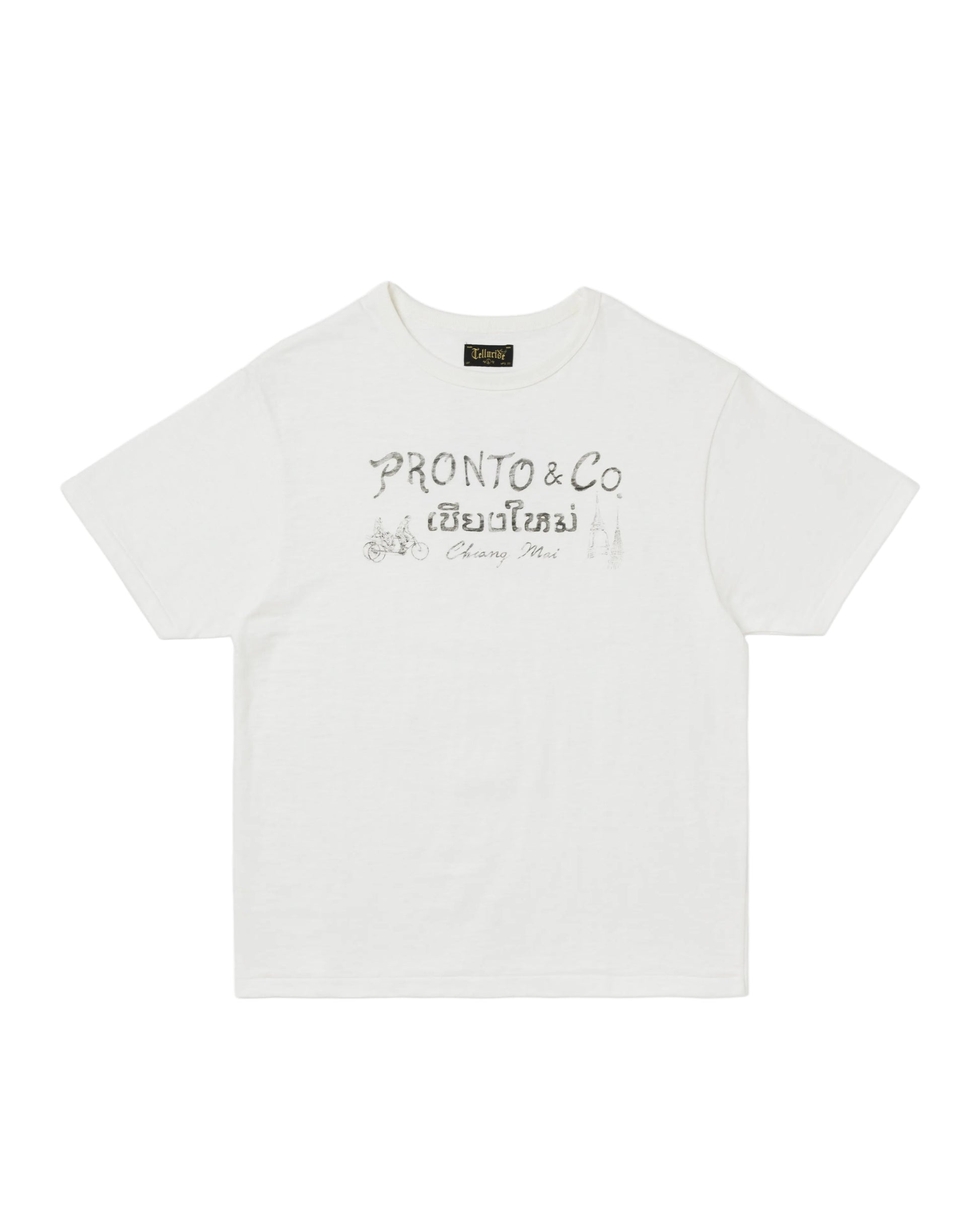 PRONTO & CO. CHIANG MAI KHAM MUEANG SOUVENIR TEE - WHITE