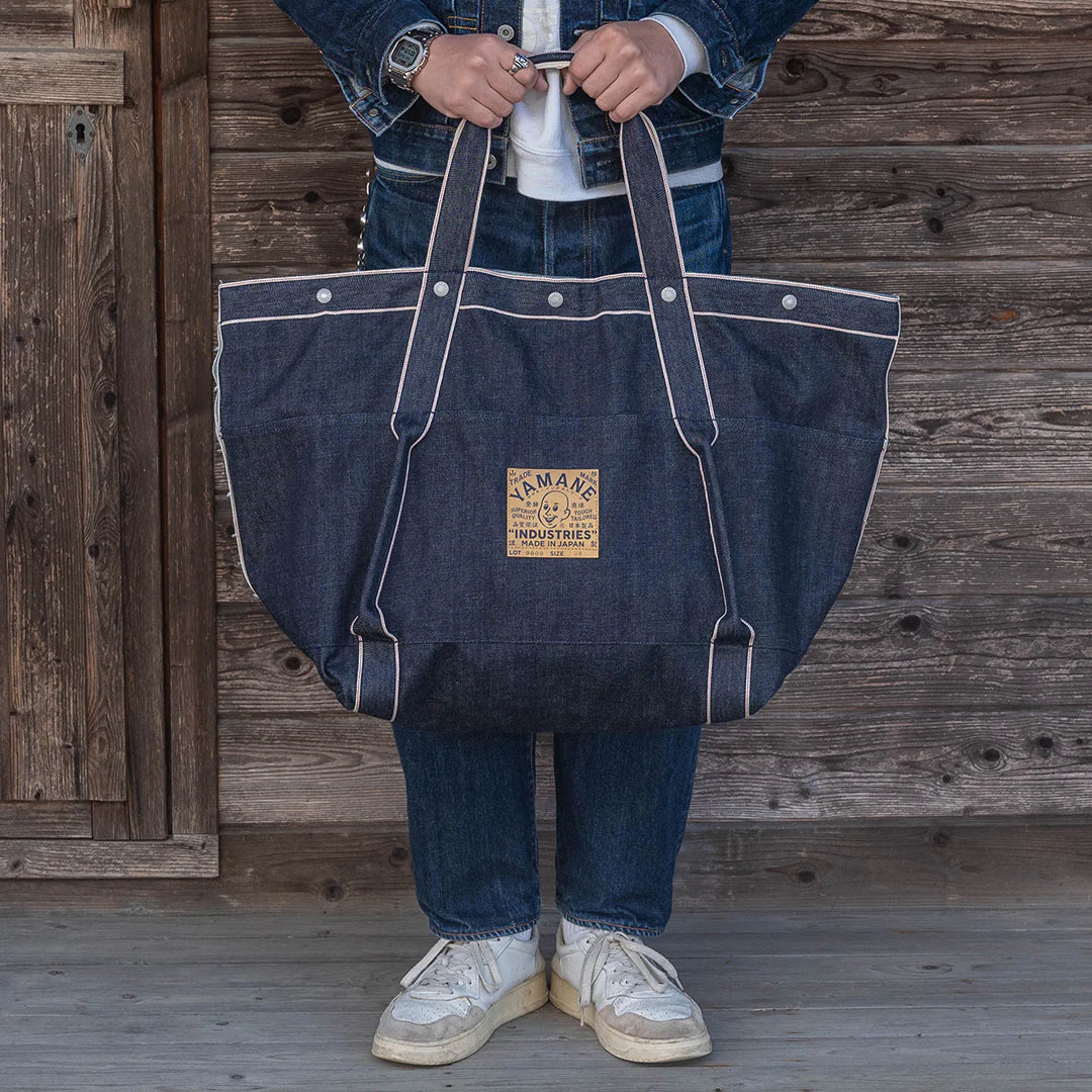 Yamane LOT.9009 Denim Huge Tote 29 Inch — Denim — view 3