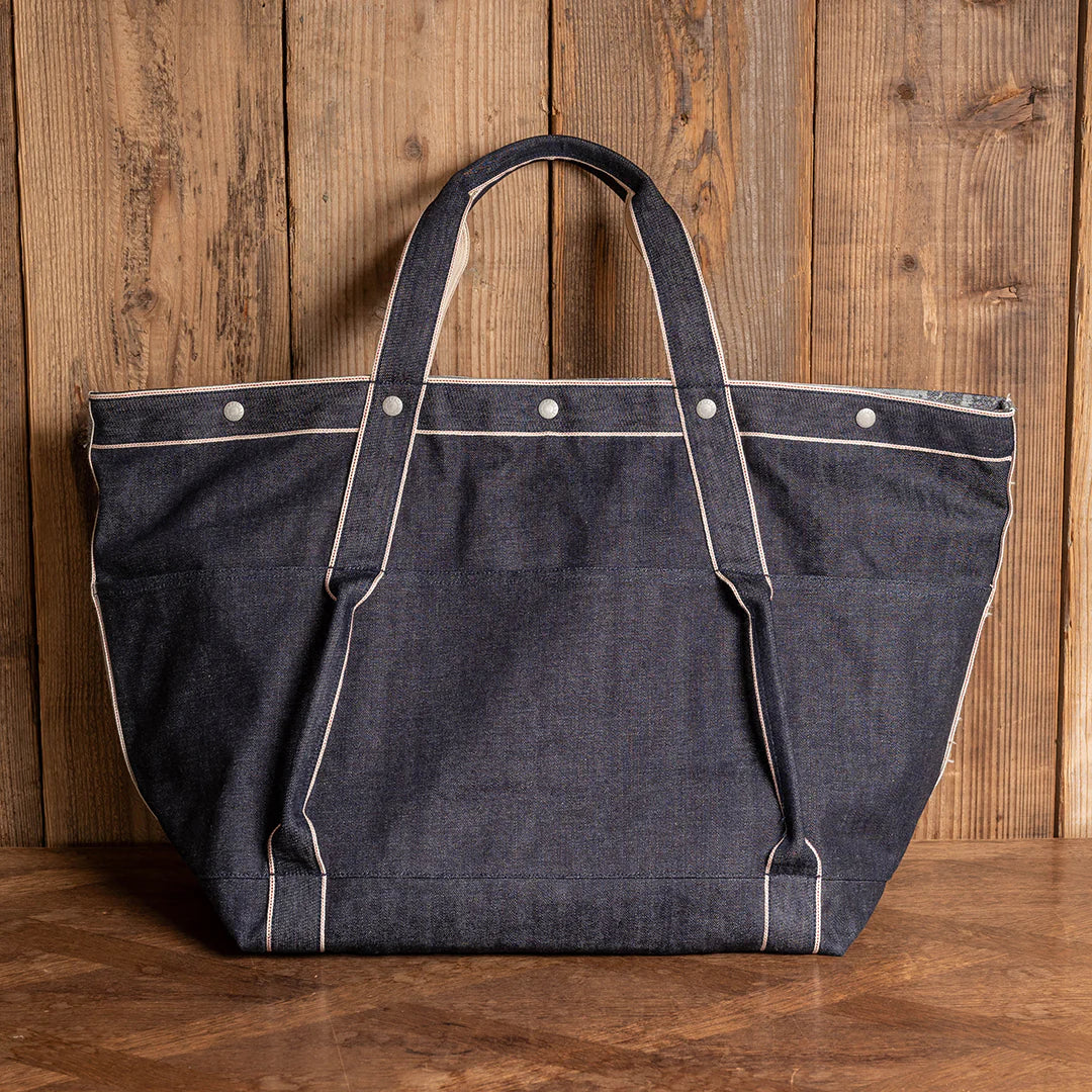 Yamane LOT.9009 Denim Huge Tote 29 Inch — Denim — view 4