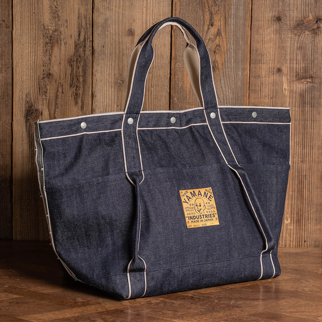 Yamane LOT.9009 Denim Huge Tote 29 Inch — Denim — view 5