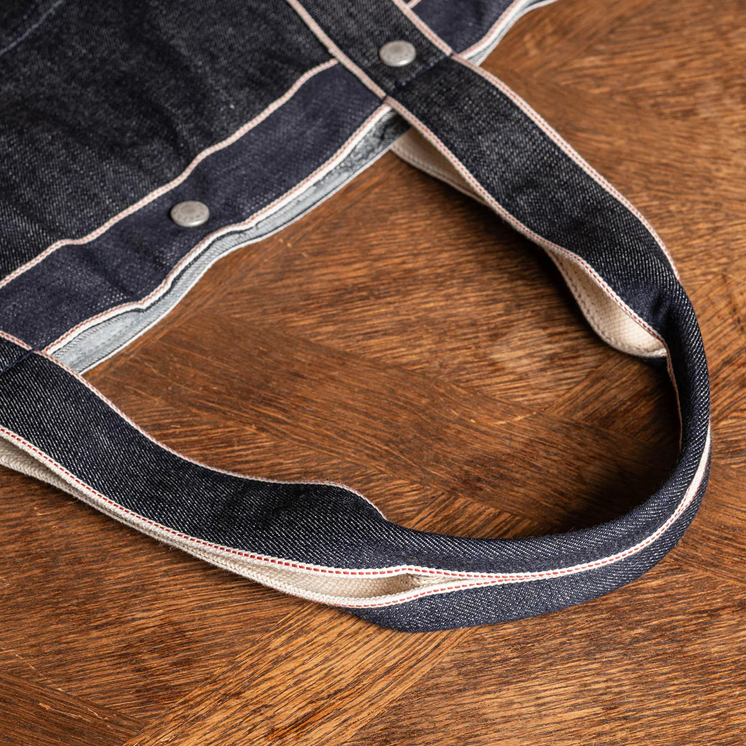 Yamane LOT.9009 Denim Huge Tote 29 Inch — Denim — view 10
