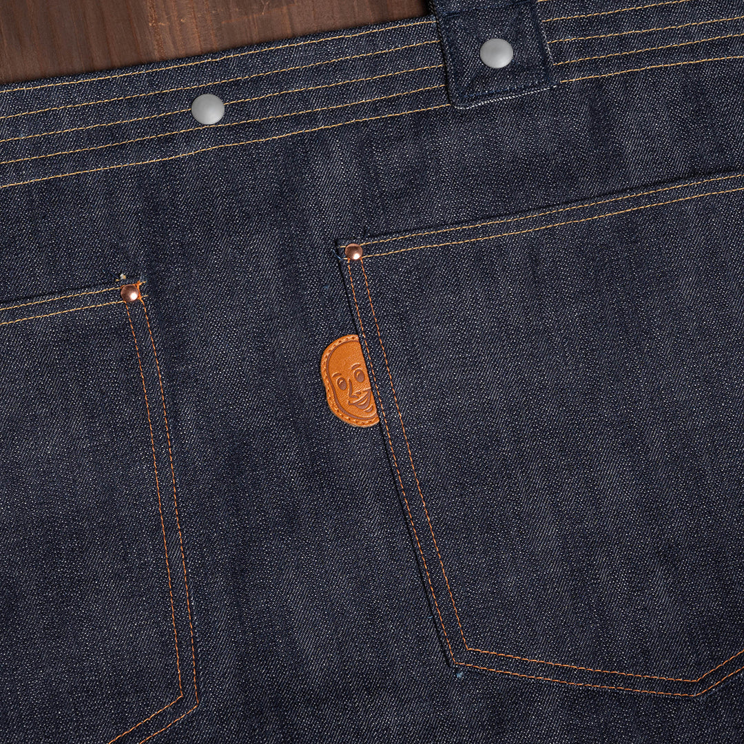 YAMANE LOT.9018 DENIM TWO POCKETS HUGE TOTE 32 INCH - DENIM