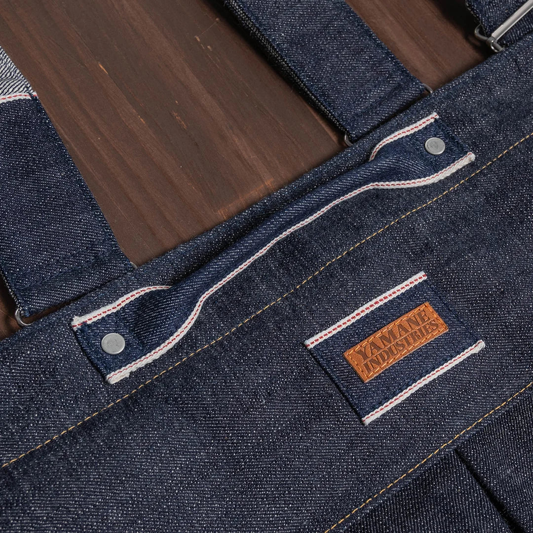 YAMANE LOT.9022 DENIM 3 WAY ZIP BAG 21 INCH - DENIM
