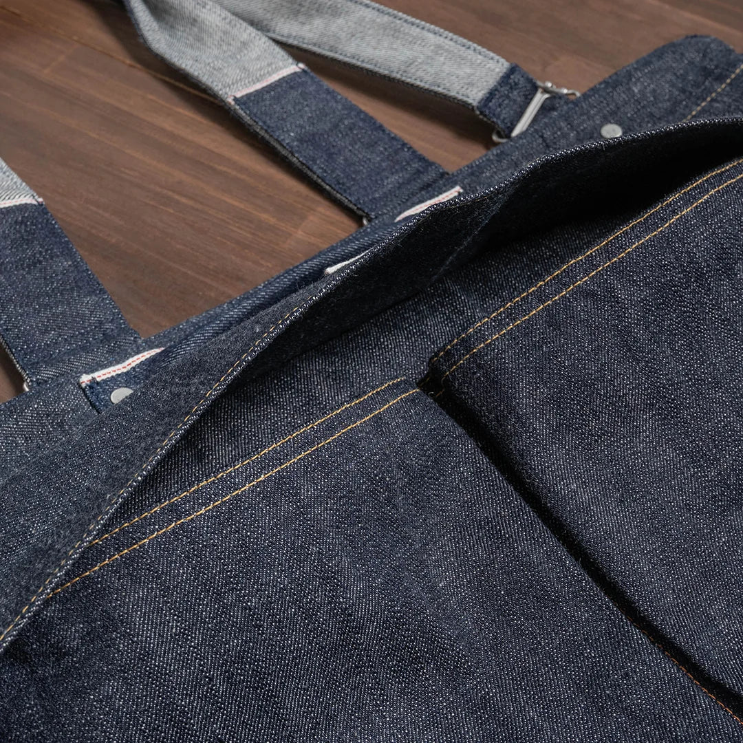 YAMANE LOT.9022 DENIM 3 WAY ZIP BAG 21 INCH - DENIM