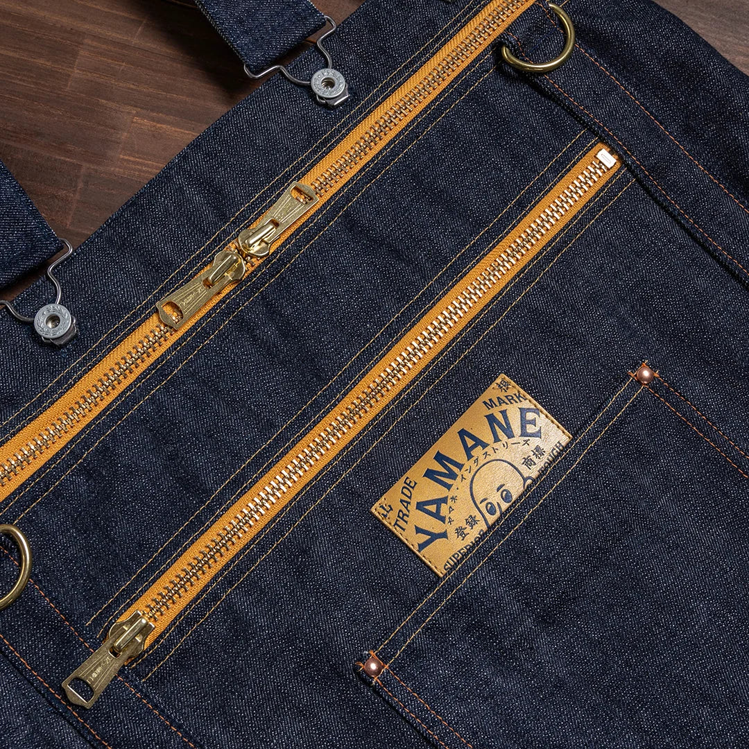 YAMANE LOT.9022 DENIM 3 WAY ZIP BAG 21 INCH - DENIM