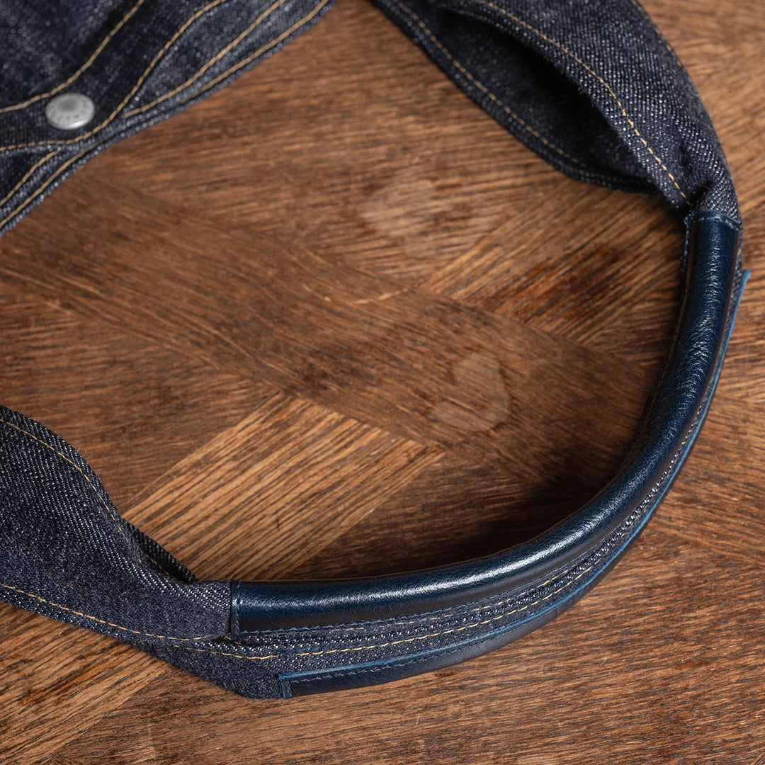 YAMANE LOT.9023 DENIM ZIP TOOL BAG WITH POUCH 20 INCH - DENIM