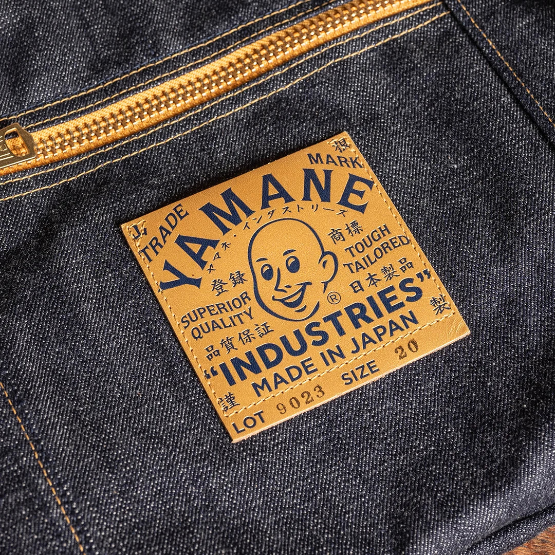 YAMANE LOT.9023 DENIM ZIP TOOL BAG WITH POUCH 20 INCH - DENIM