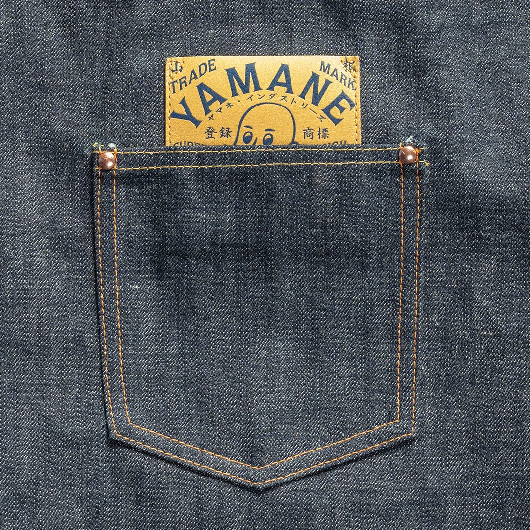 YAMANE LOT.9024 DENIM NEWSPAPER BAG 20 INCH - DENIM