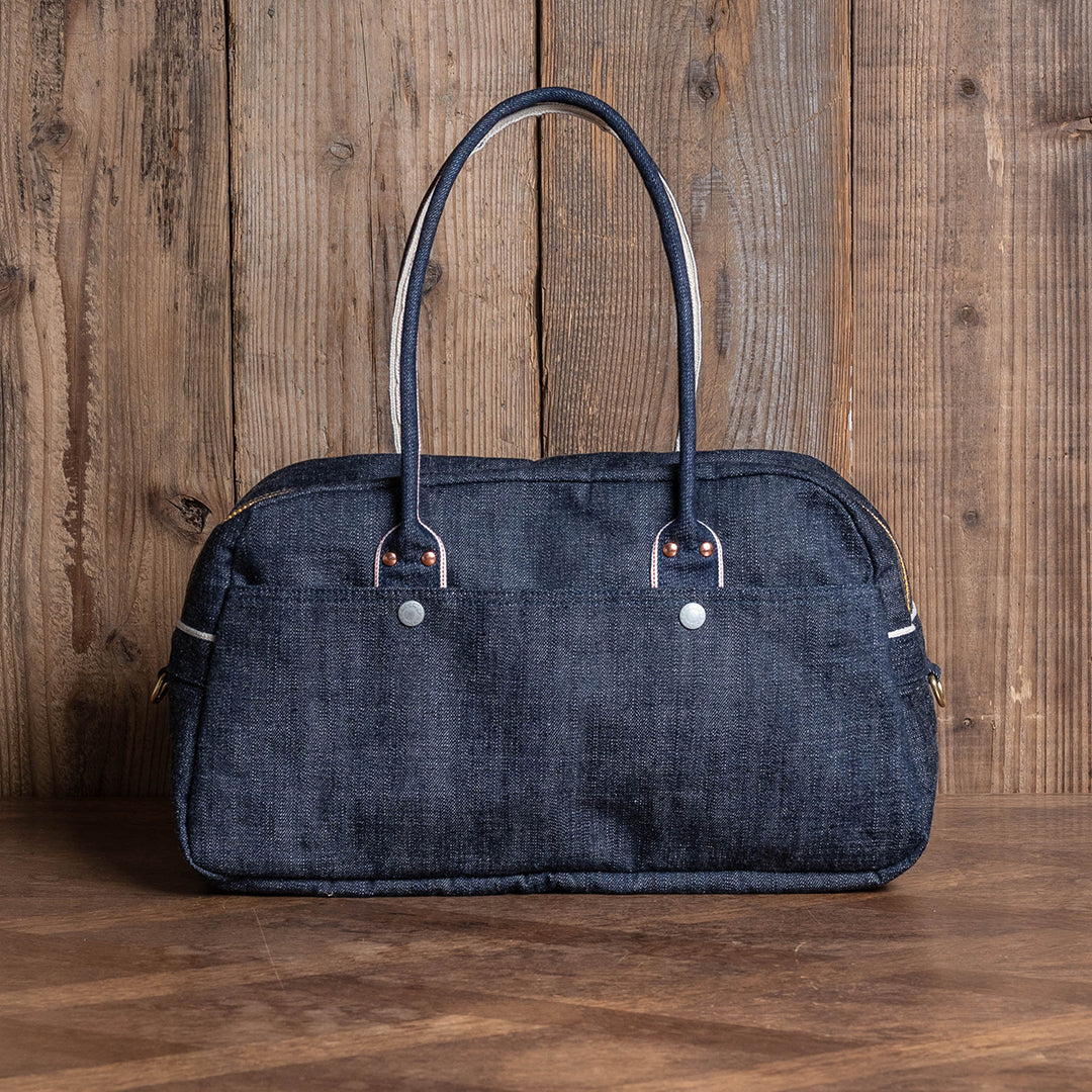 YAMANE LOT.9040 DENIM SPORTS BAG 20 INCH - DENIM