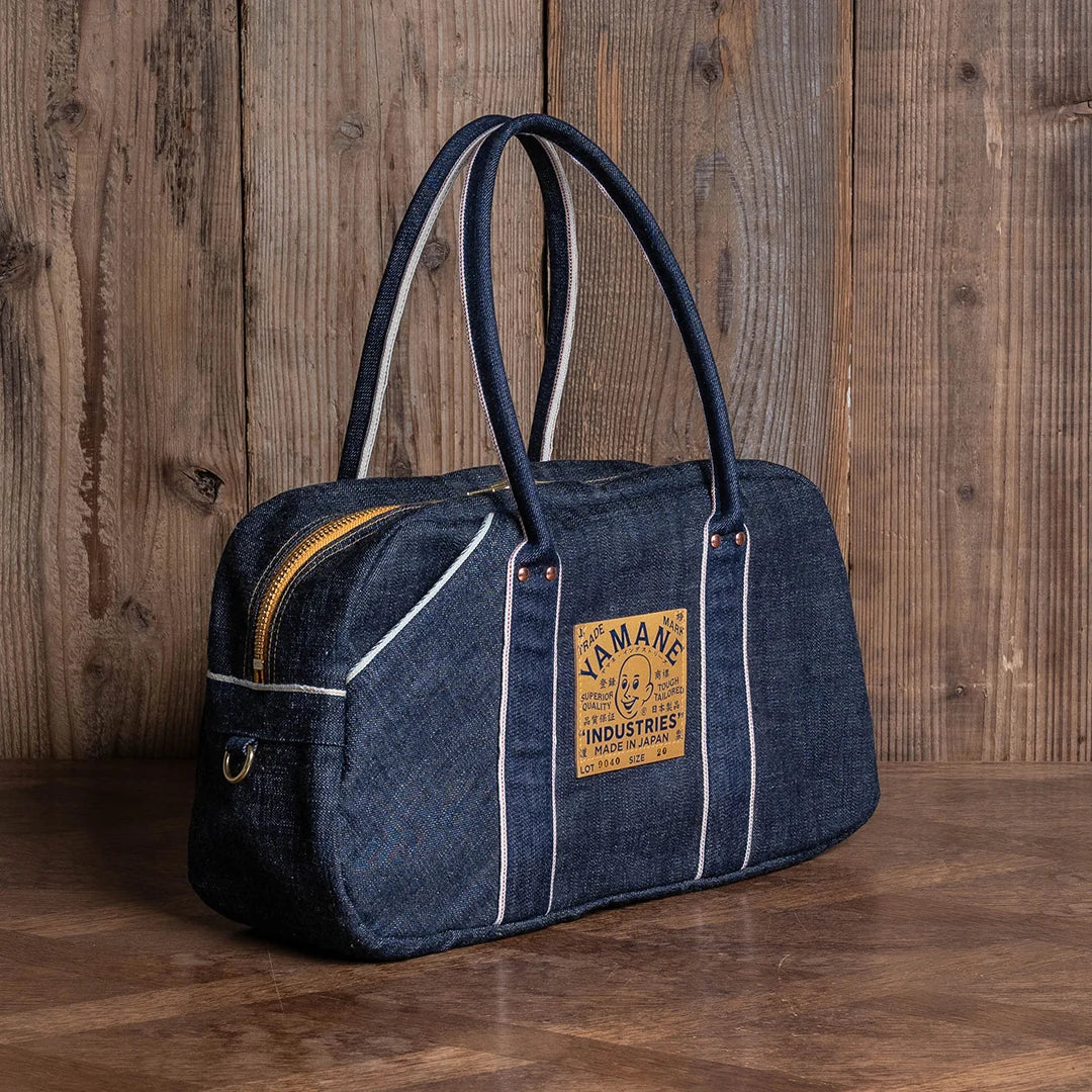 YAMANE LOT.9040 DENIM SPORTS BAG 20 INCH - DENIM