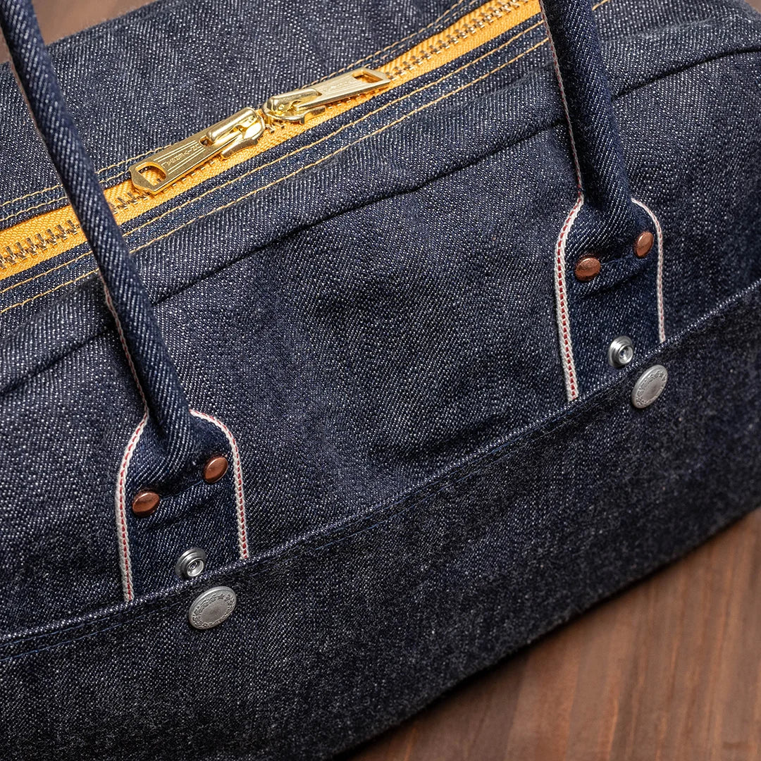 YAMANE LOT.9040 DENIM SPORTS BAG 20 INCH - DENIM
