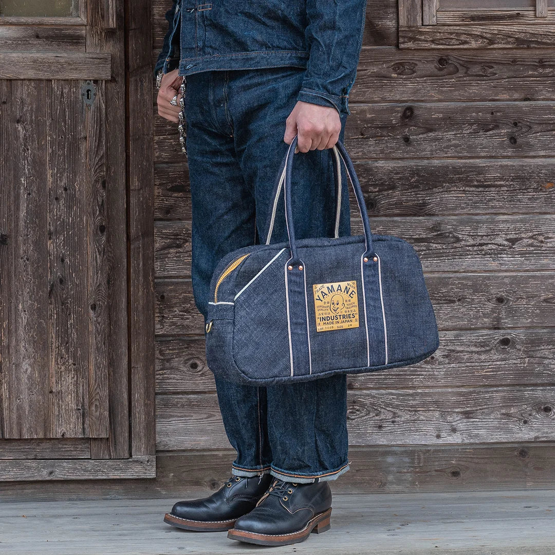 YAMANE LOT.9040 DENIM SPORTS BAG 20 INCH - DENIM