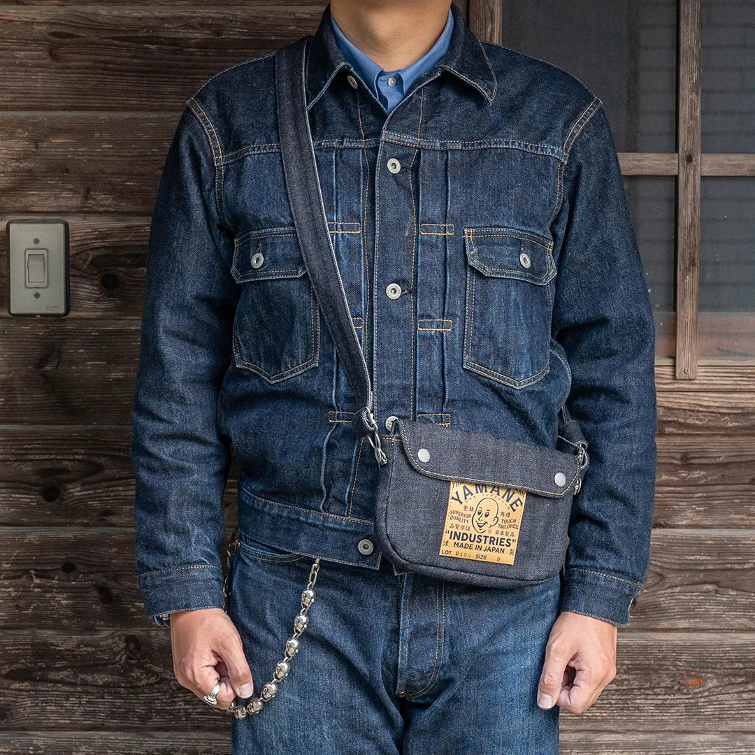 YAMANE LOT.9103 DENIM SNAP ON 9 INCH - DENIM