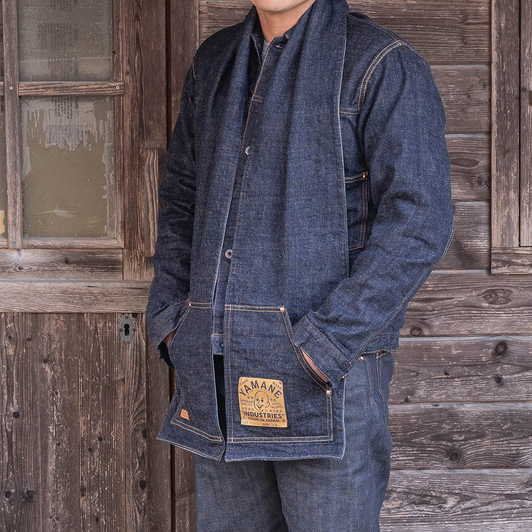 YAMANE LOT.9301 DENIM TWO POCKETS STOLE 70 INCH