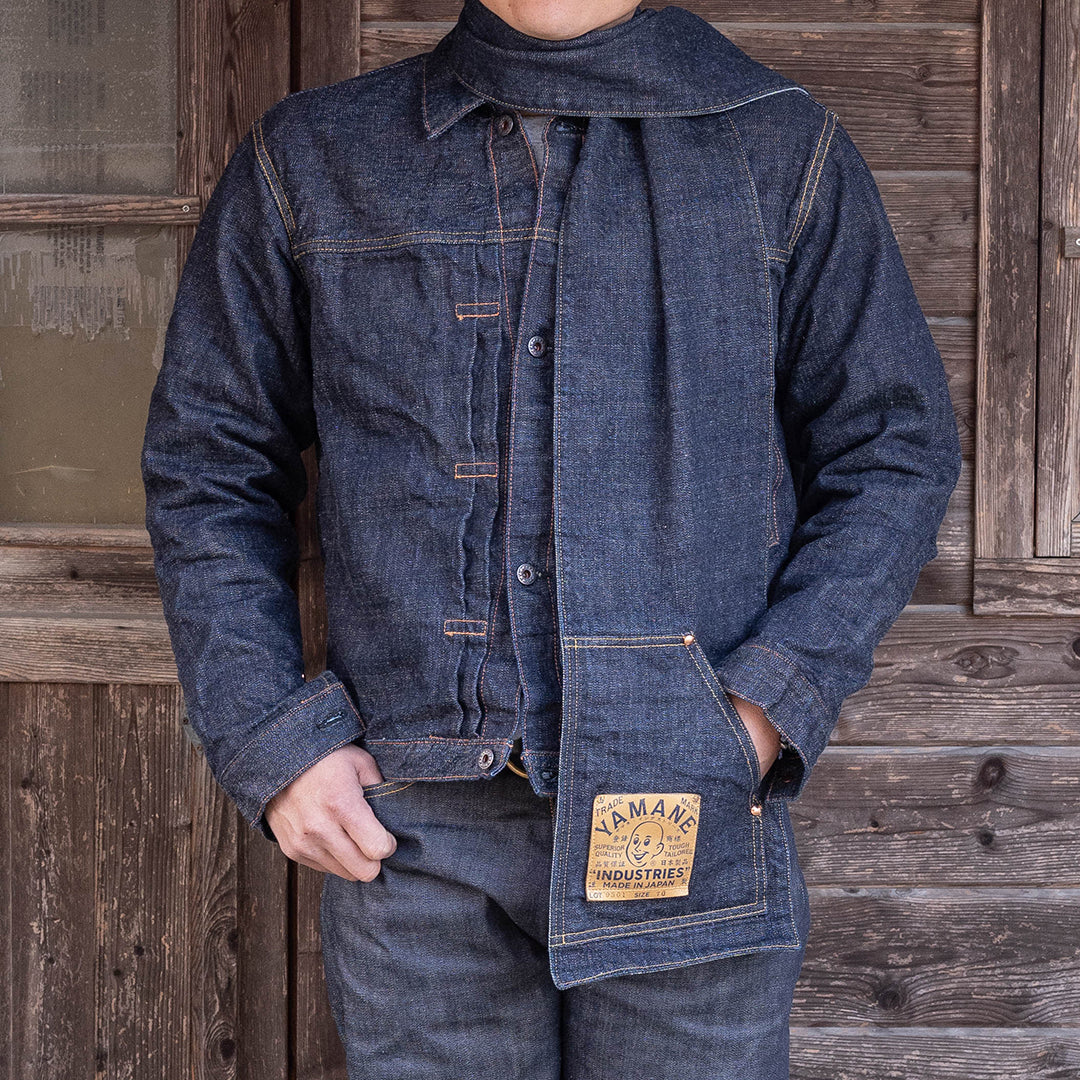 YAMANE LOT.9301 DENIM TWO POCKETS STOLE 70 INCH