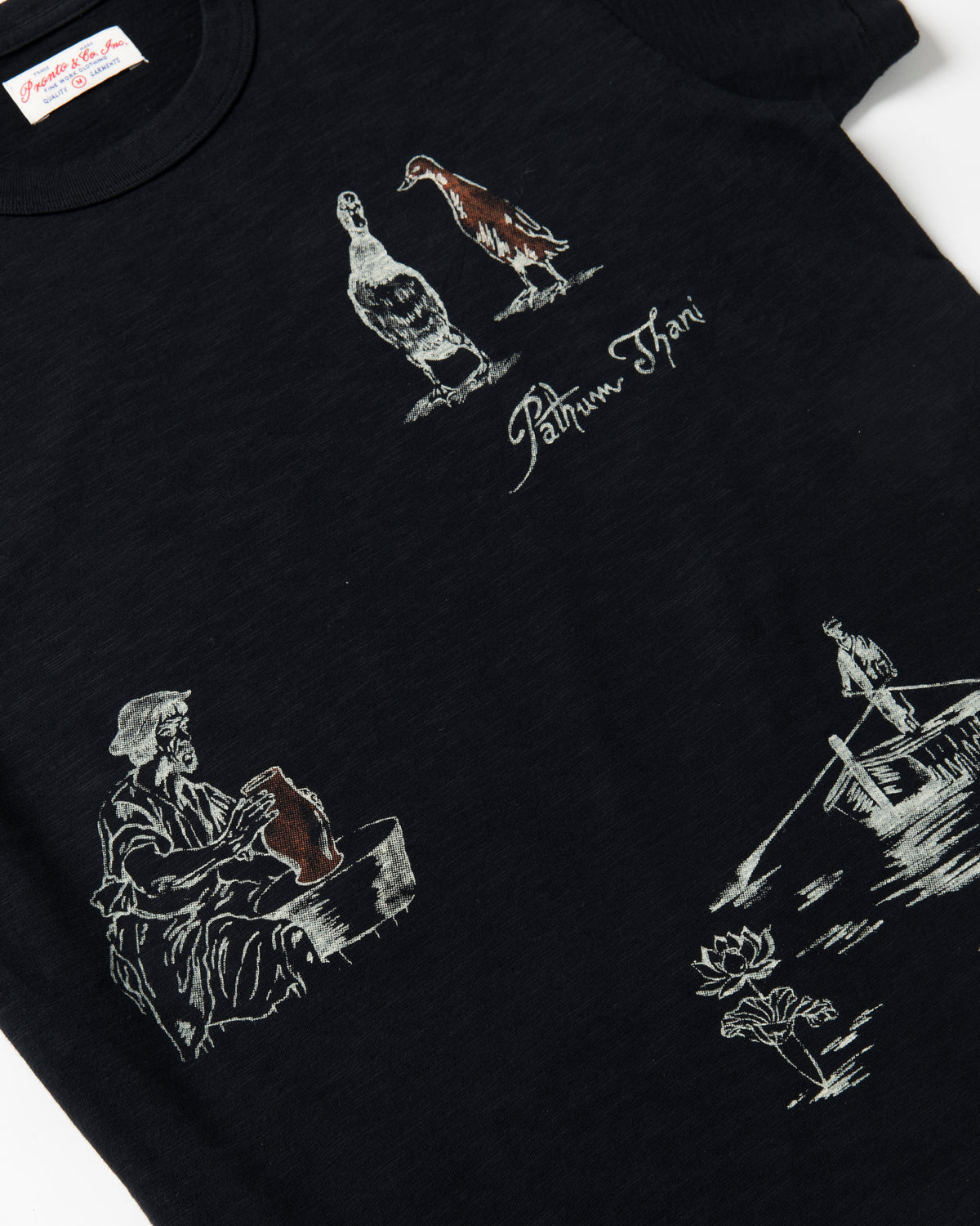 PRONTO & CO. PATHUM THANI SOUVENIR TEE - BLACK