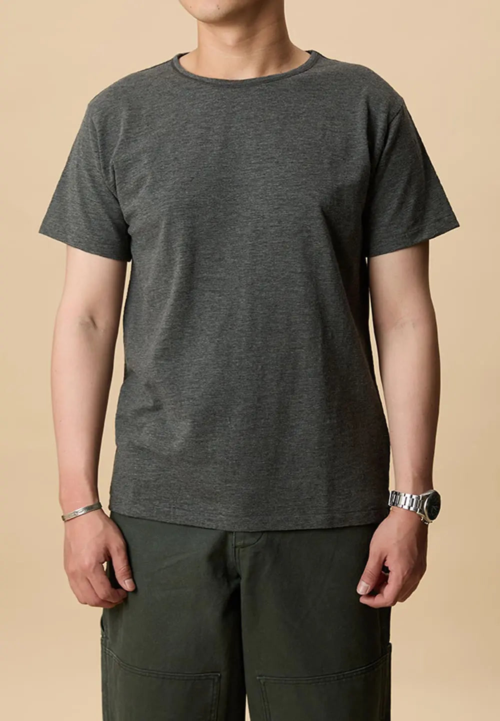 TELLURIDE SLUB COTTON T-SHIRT - GREY