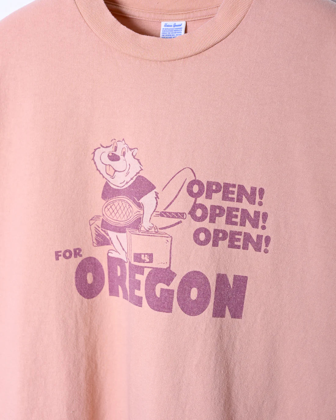 UNISON SPECIAL GIANT TUBE PRINT S/S TEE(OREGON)