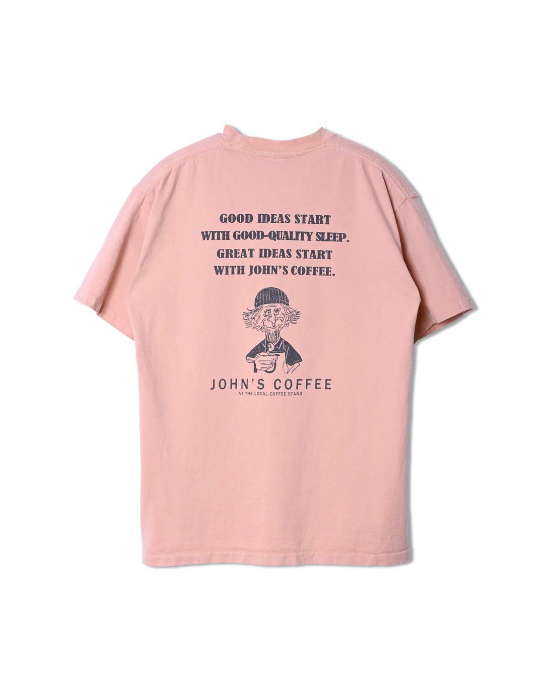 UNISON SPECIAL GIANT TUBE PRINT S/S TEE(JOHNS) - PINK